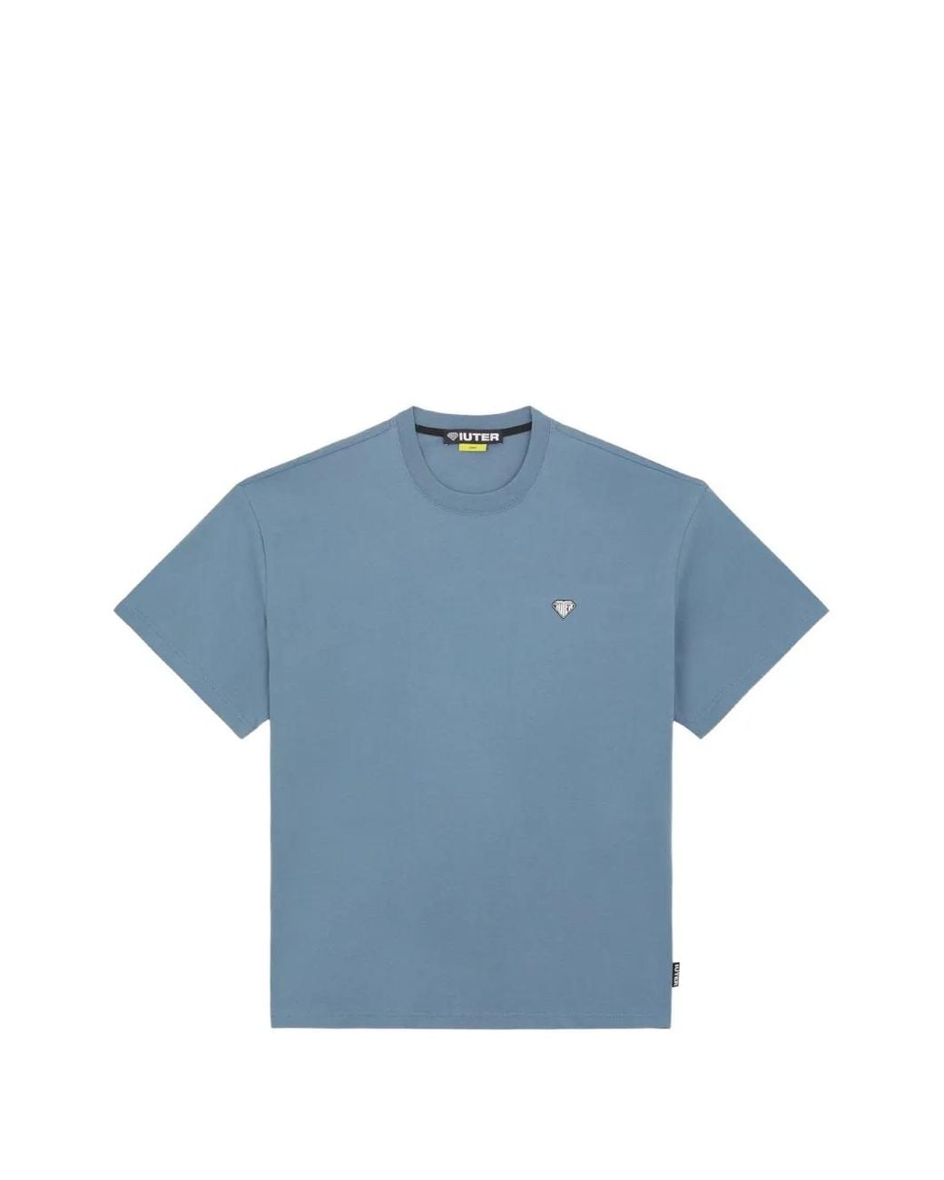 Iuter Blue Heart Logo Cotton T-Shirt for men