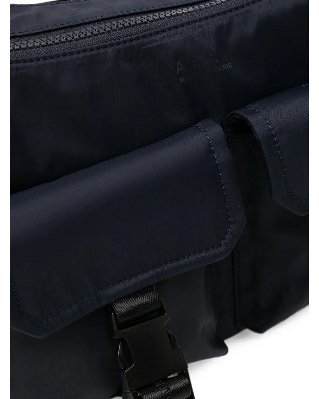 A.P.C. Black Multi-Pocket Shoulder Bag for men