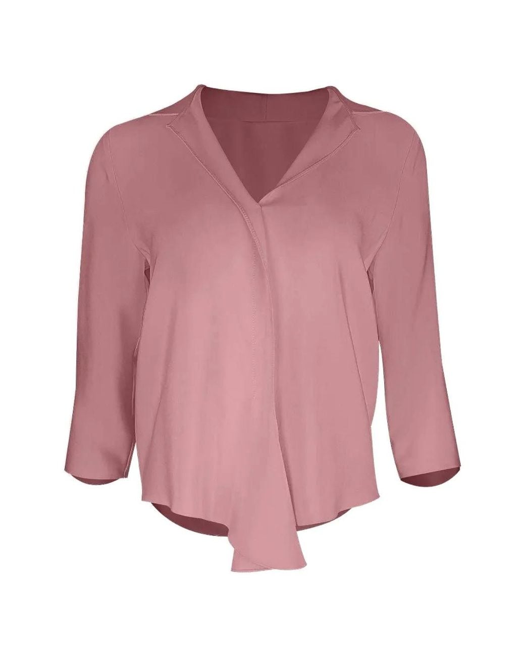 Peter Cohen Pink Blouse Frolic À Design Drapé