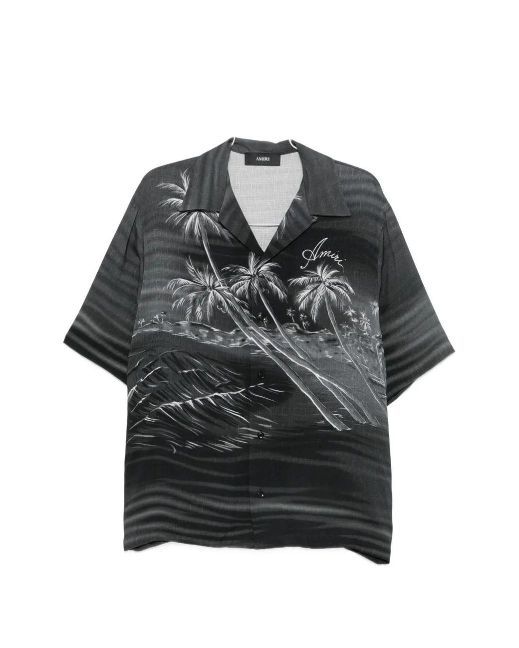 Camisa Palms Amiri de hombre de color Black