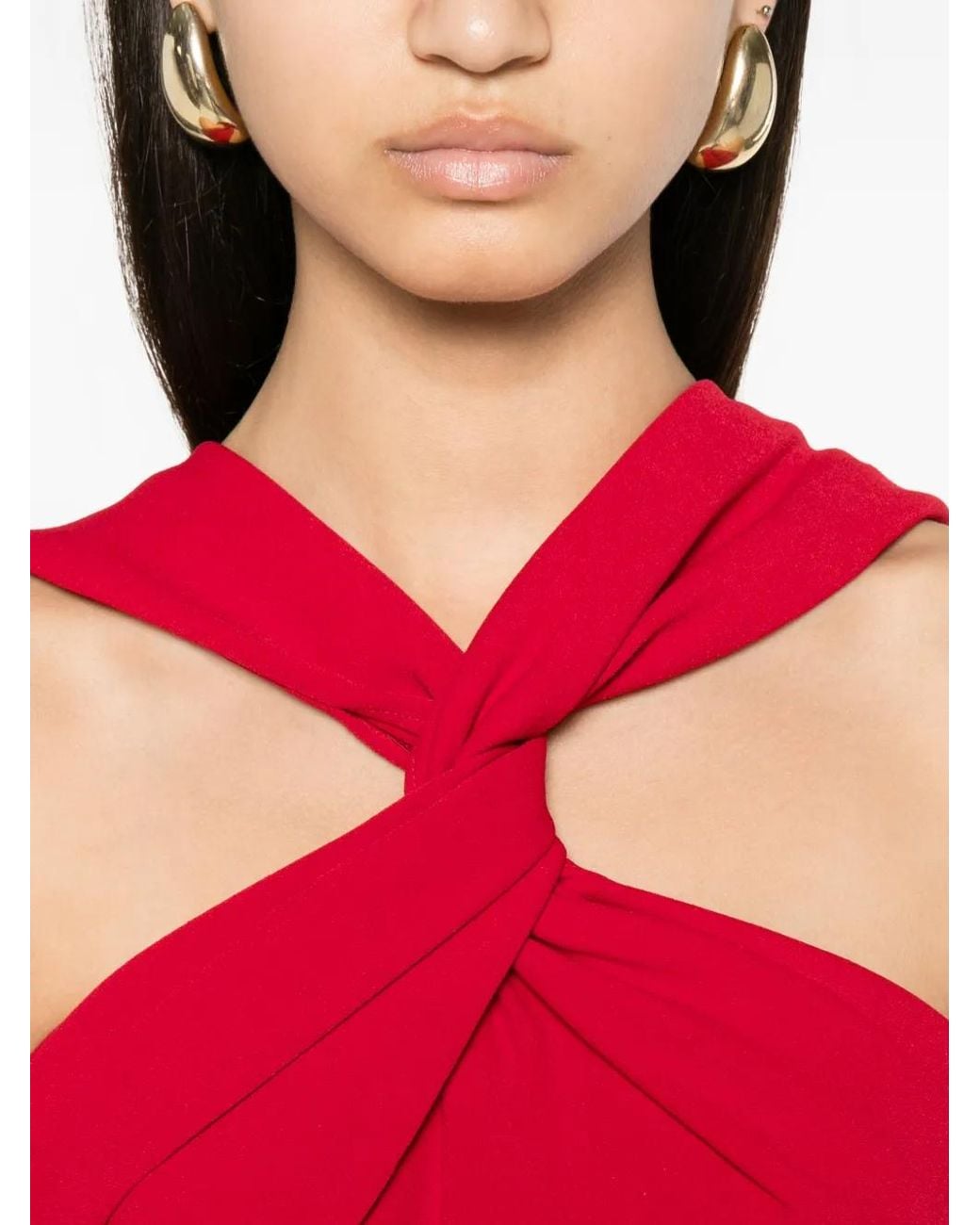 Solace London Red Rona Maxi Dress