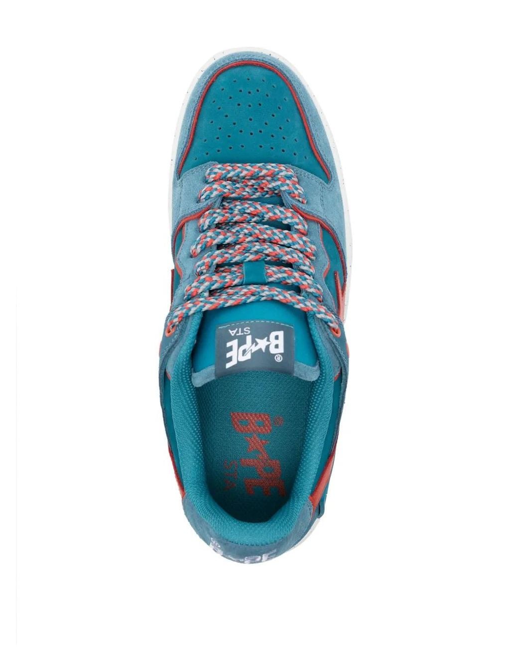 A Bathing Ape Blue Sk8 Sta Panelled Sneakers for men