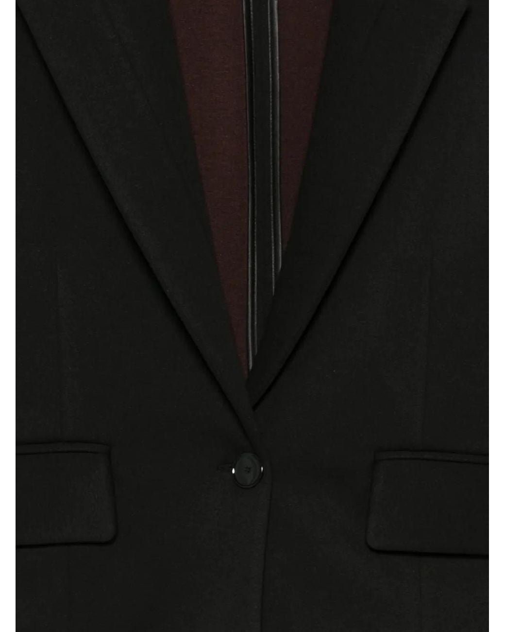 ..,merci Black Single-Button Blazer
