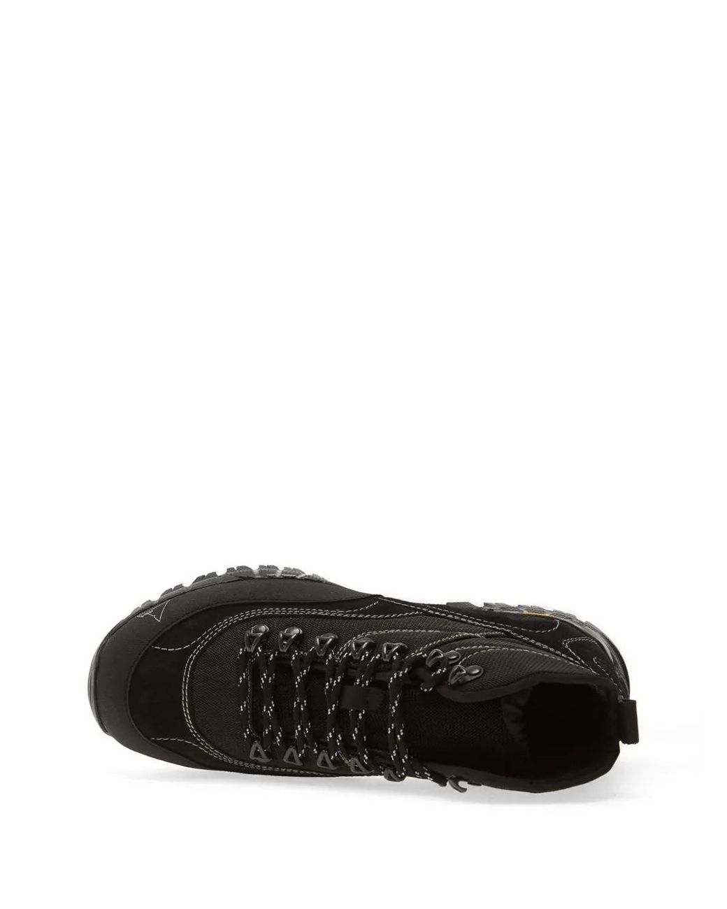 Roa Black Andreas Raw Lace-Up Sneakers