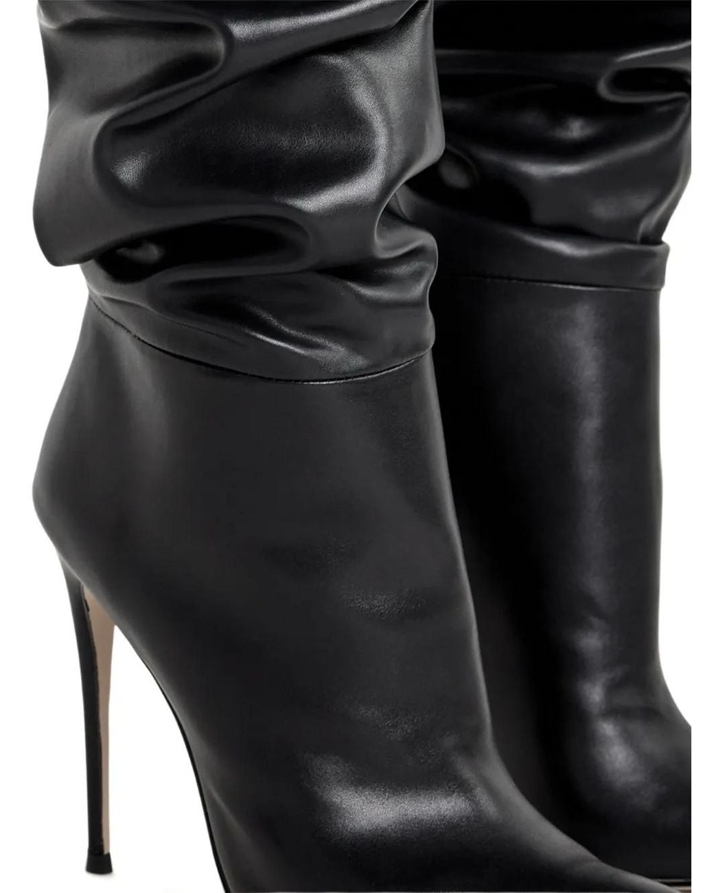 Femme LA Black Mariel 2 Way Point-Toe Boots