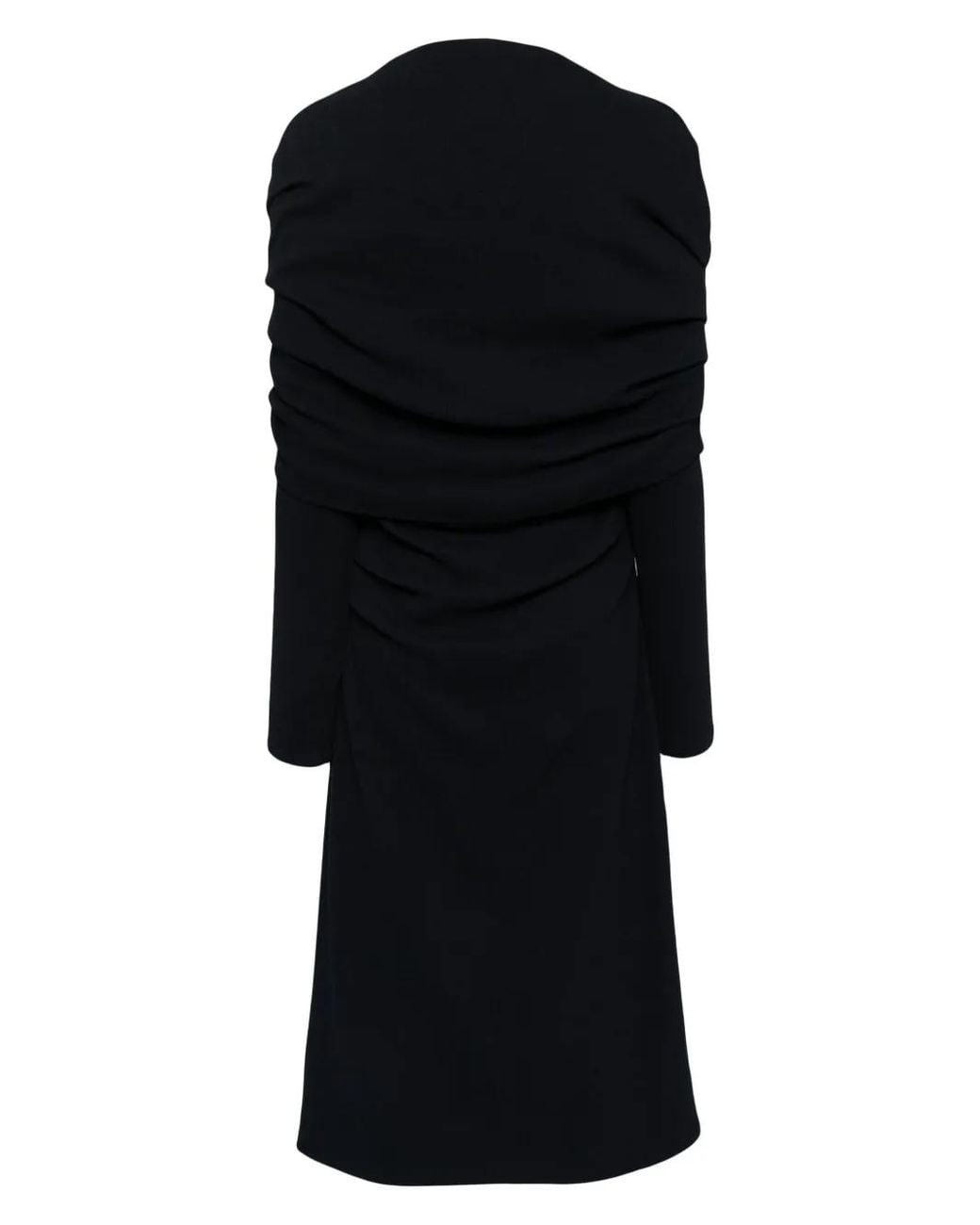 Goen.J Cape Knitted Dress in Black | Lyst