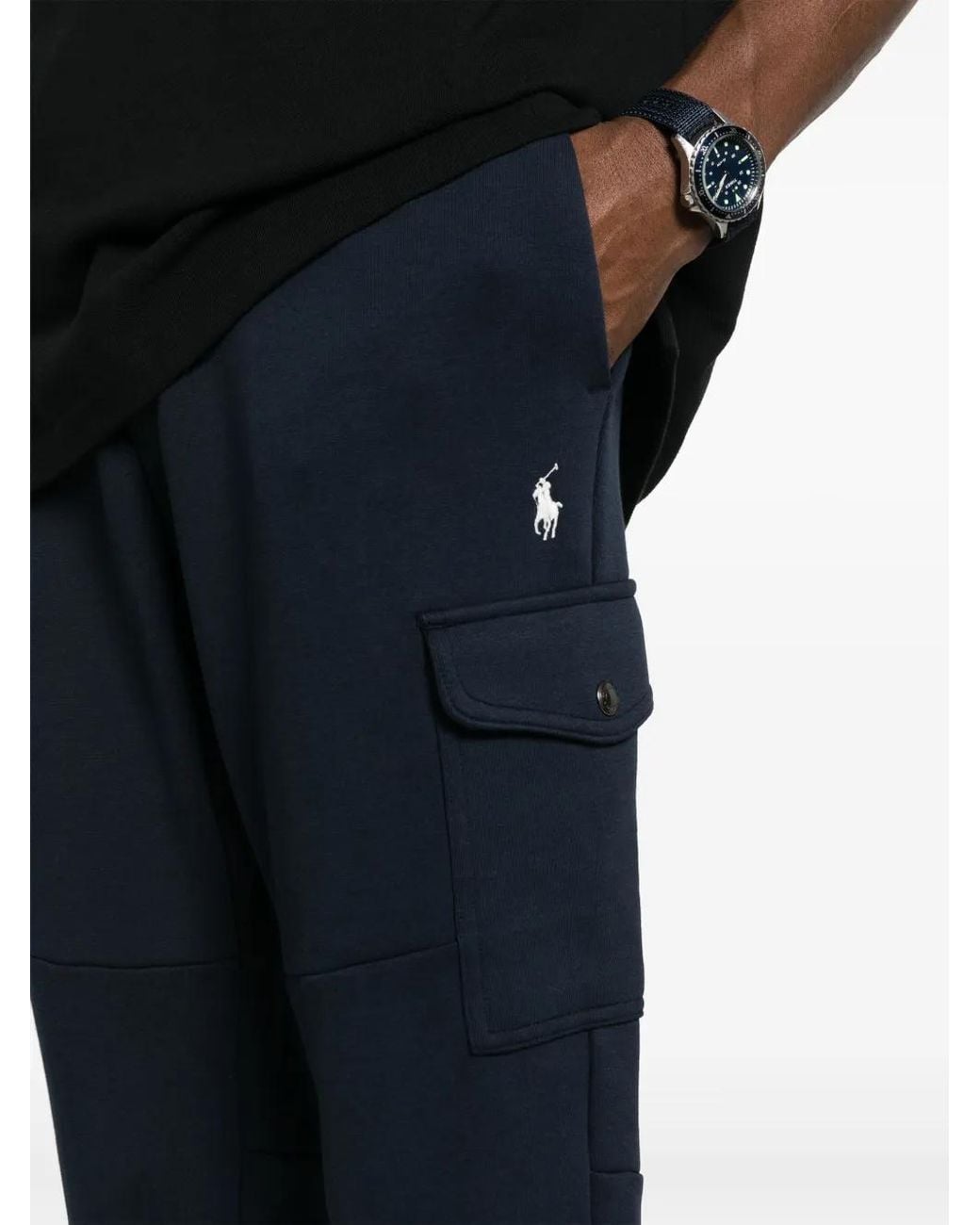 Polo Ralph Lauren Blue Cargo Track Pants for men