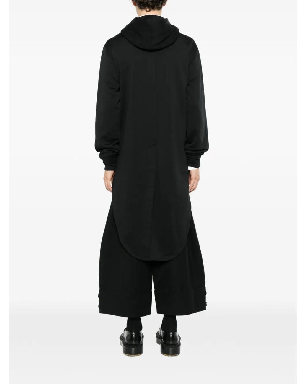 Comme des Garçons Black Asymmetric Tail-Coat Hoodie for men