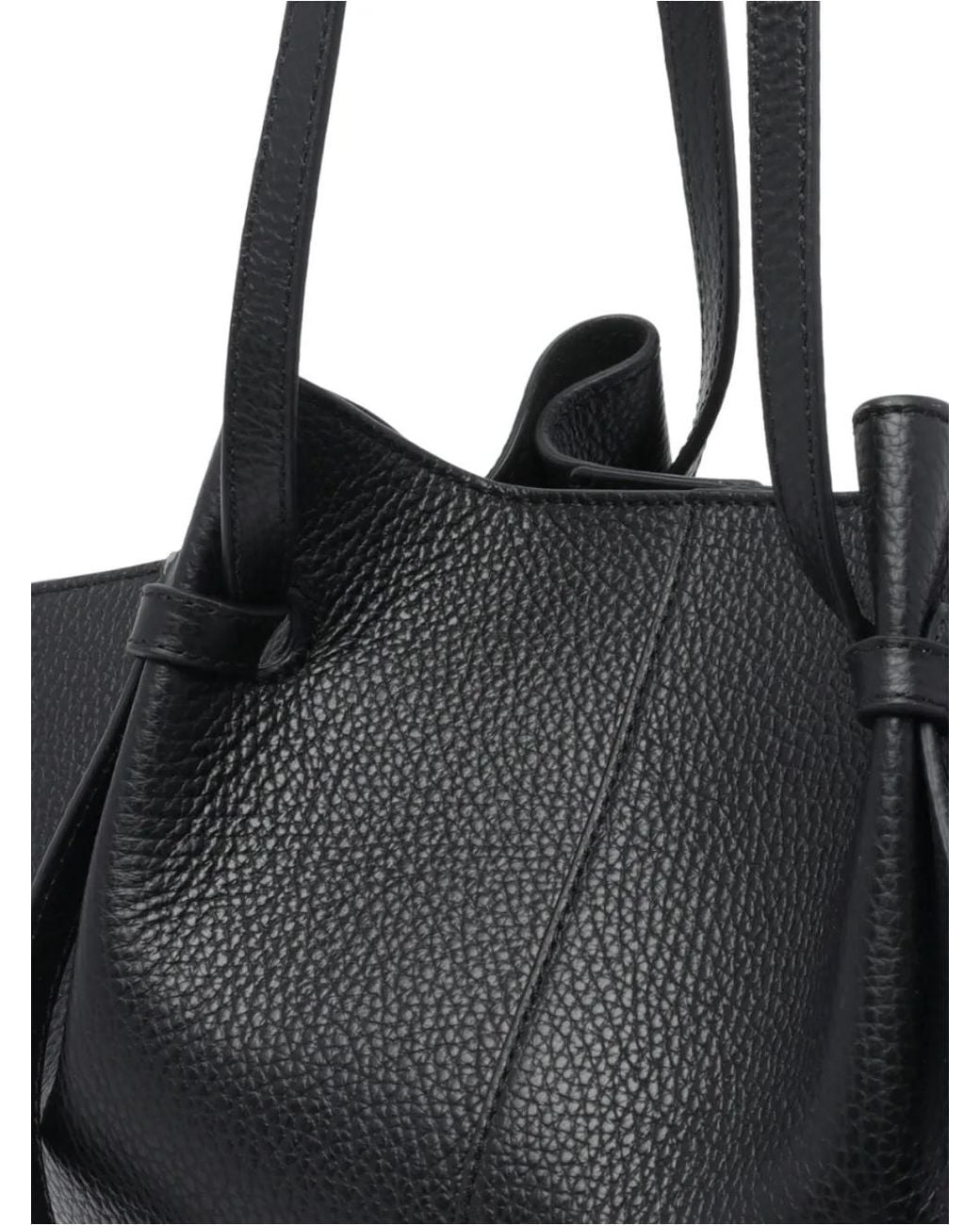 Yuzefi Black Grand Sac Porté Épaule Mochi À Logo