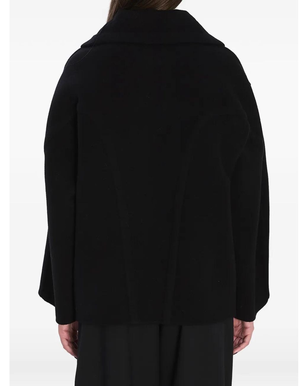 The Row Black Double-breasted Coat
