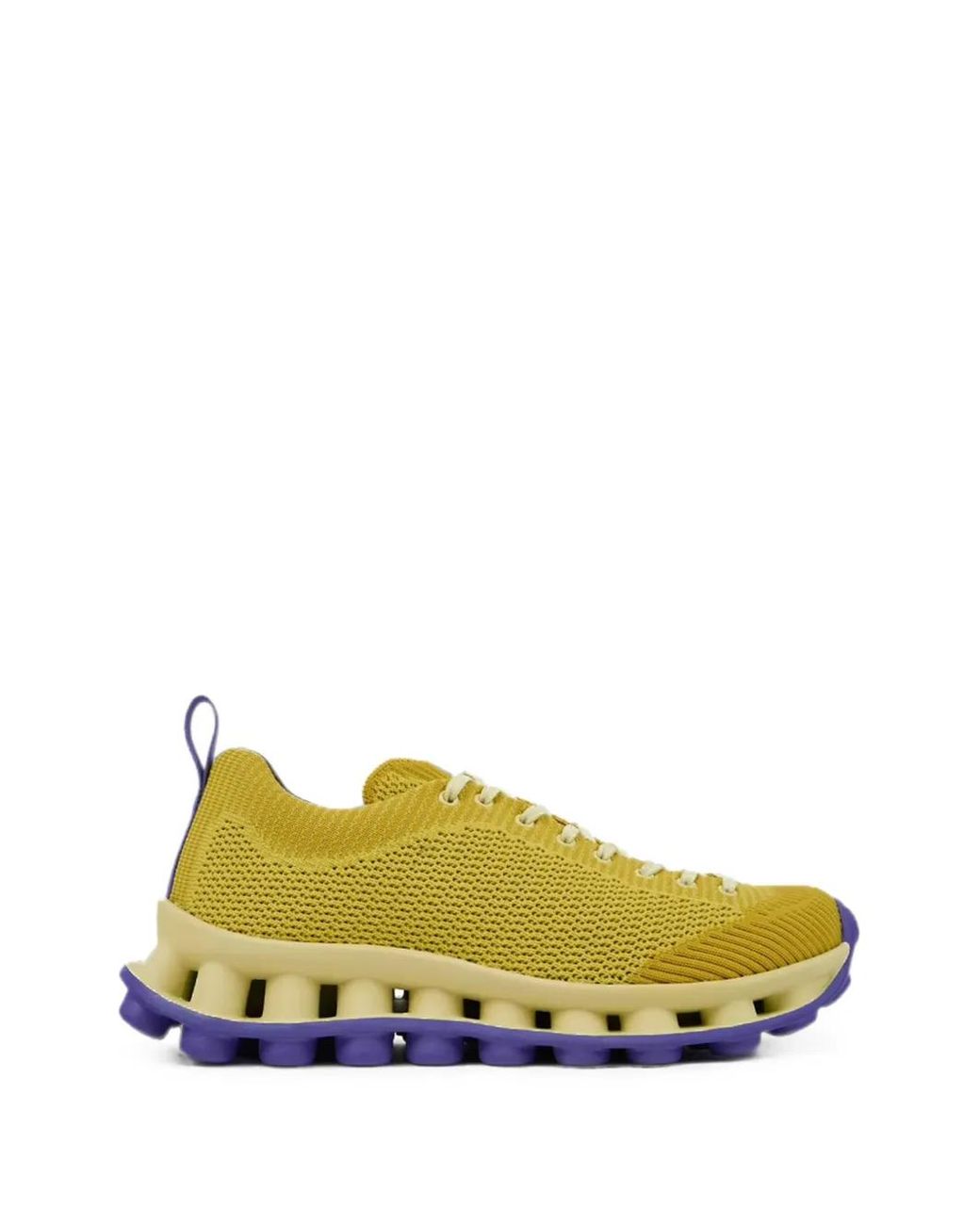 Sunnei Yellow Pelotissima Knit Sneakers