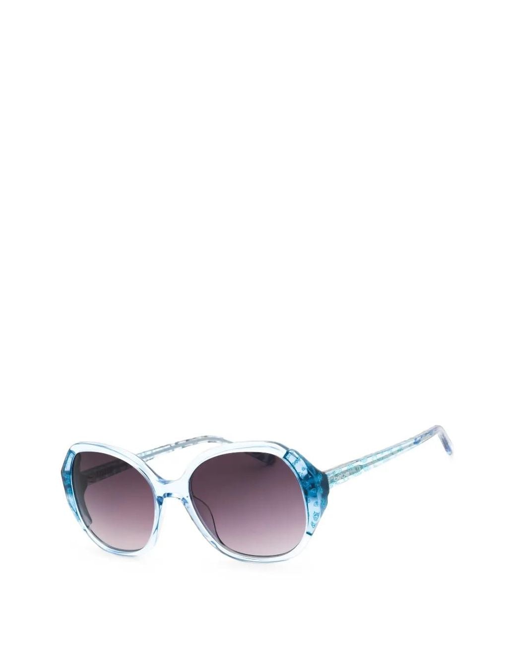 Bebe Purple Oval-Frame Sunglasses