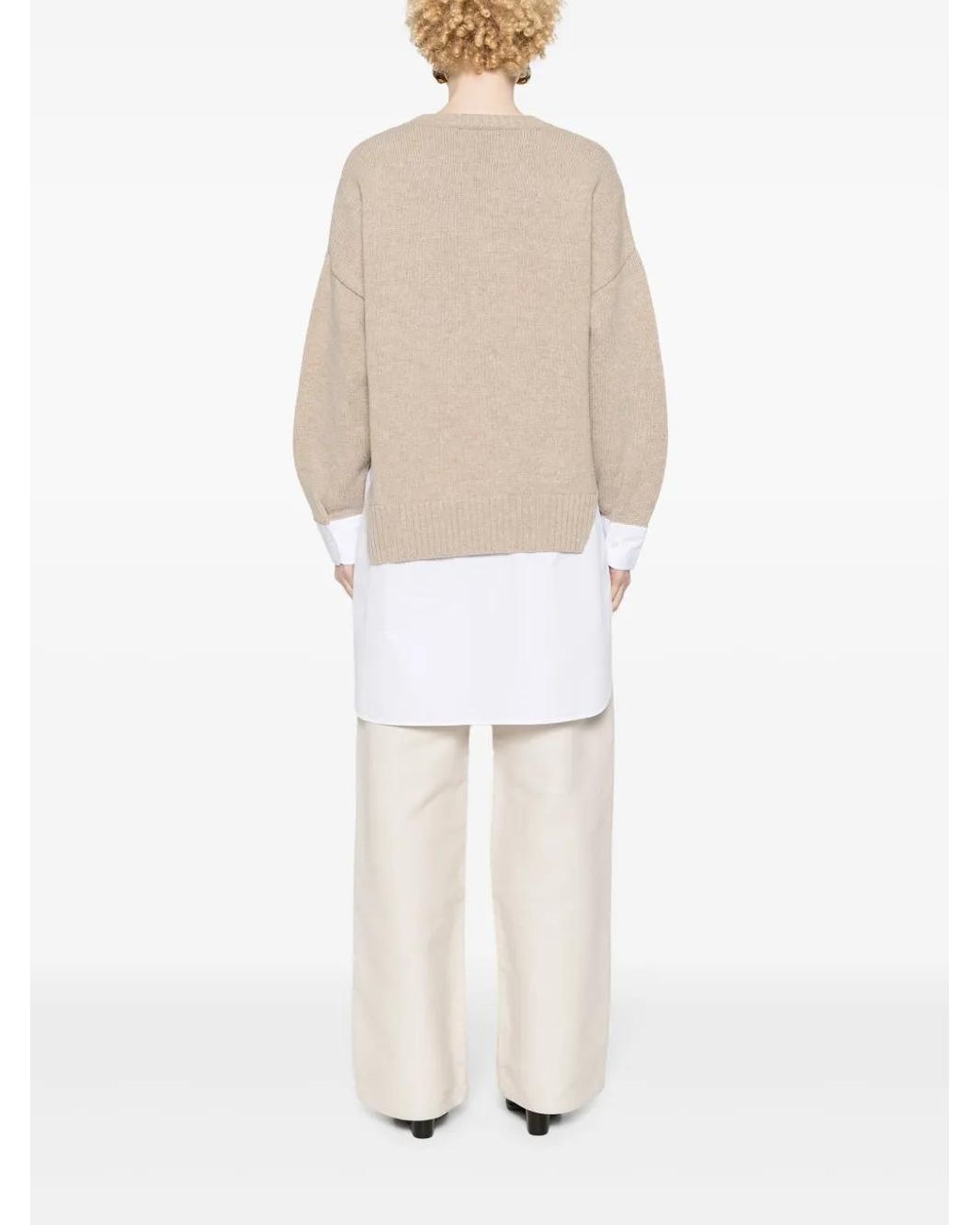 Jersey Con Efecto A Capas Stella McCartney de color Natural