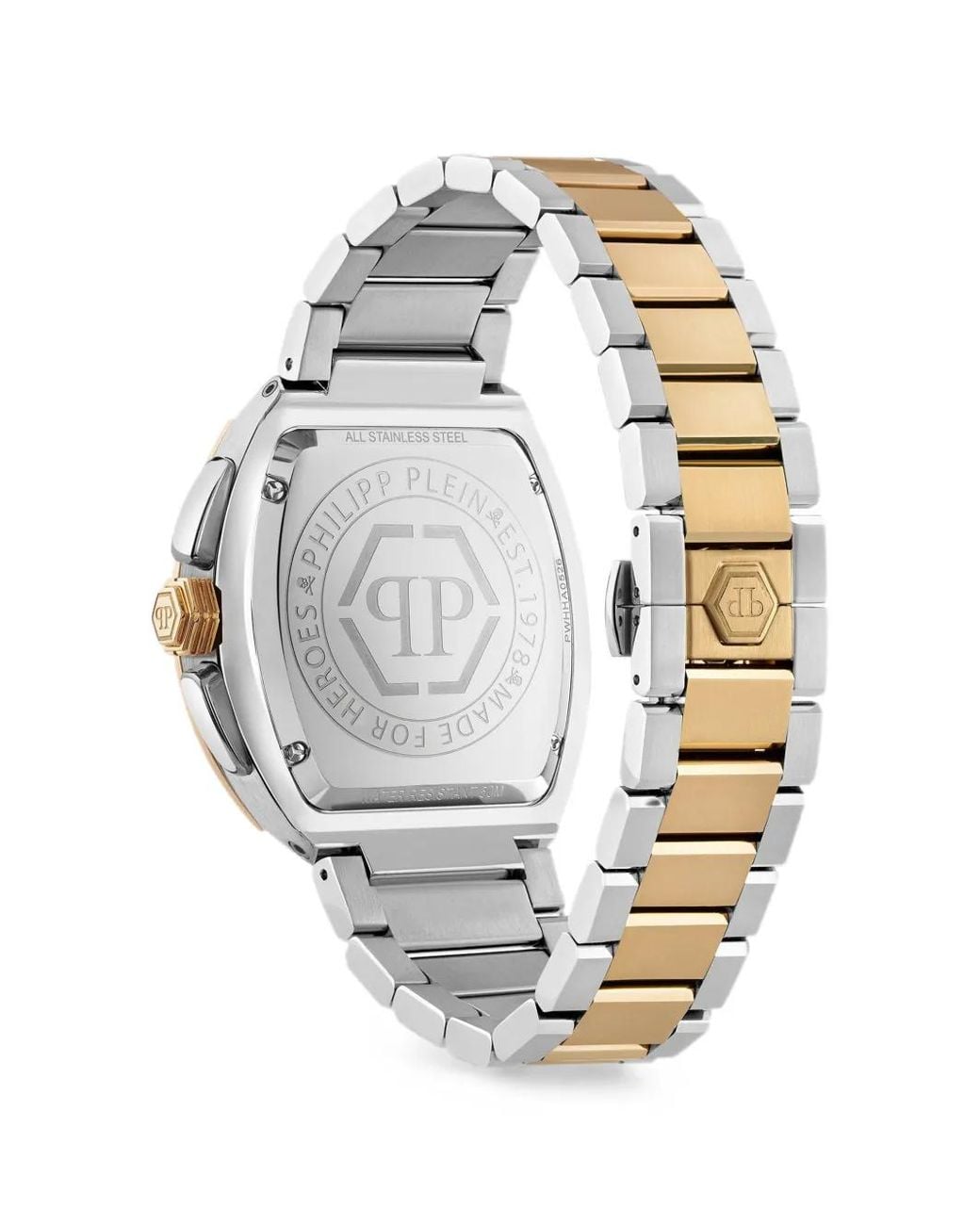 Philipp Plein Metallic Hexagon Phantom Chrono 44Mm Watch for men