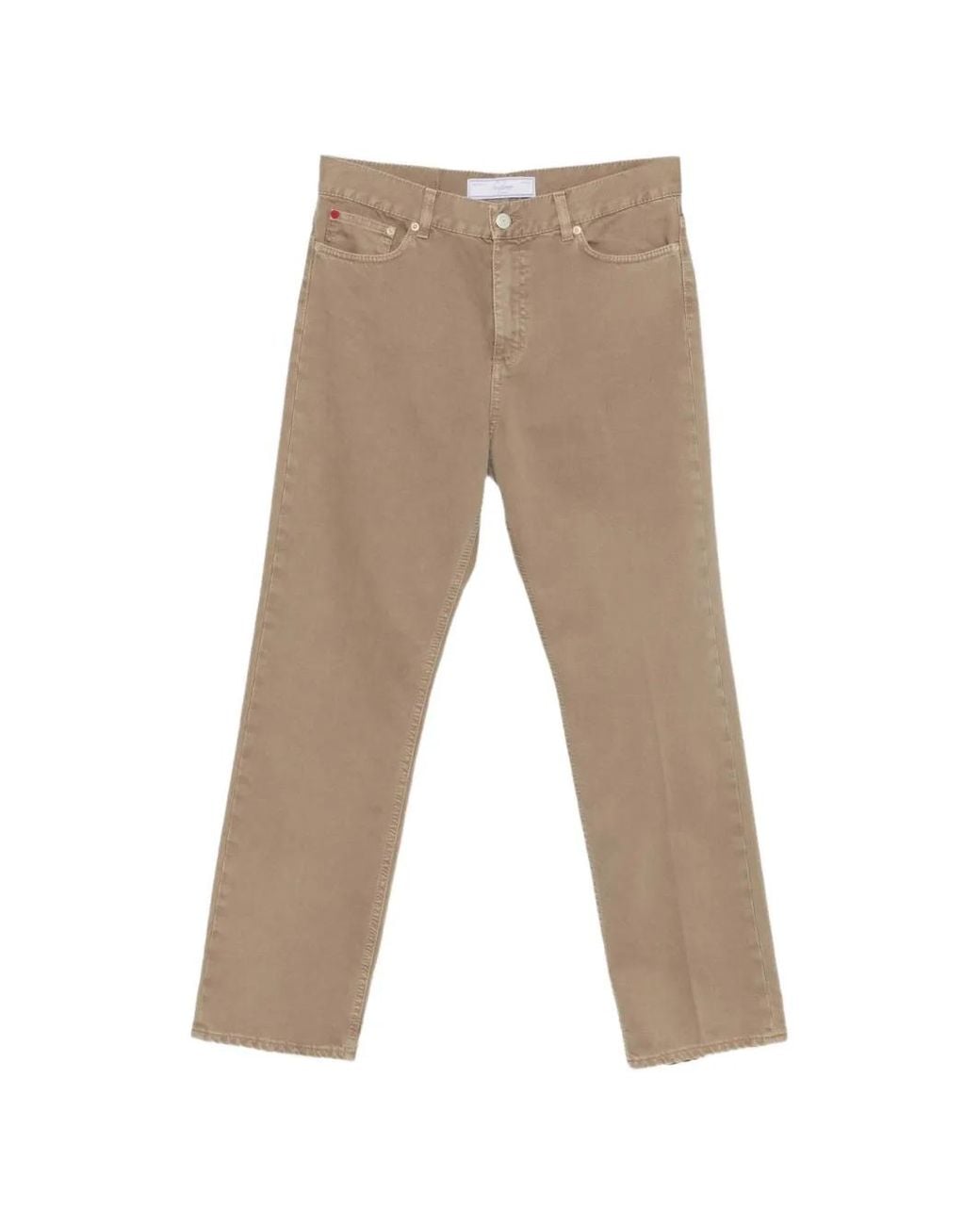 Seafarer Natural Logo-Patch Straight-Leg Jeans
