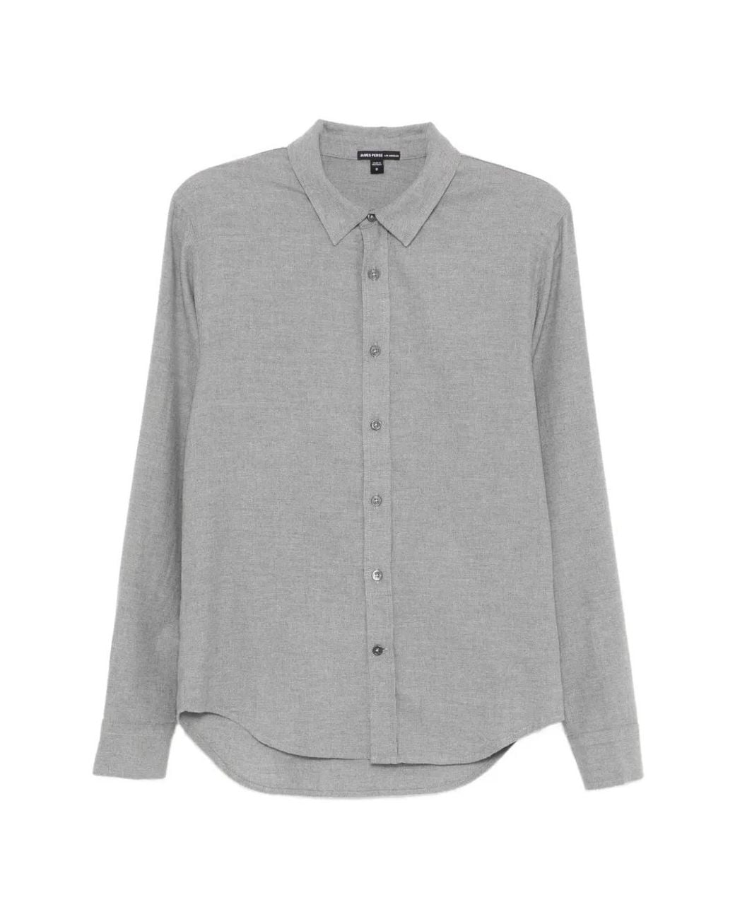 James Perse Gray Cotton Shirt for men