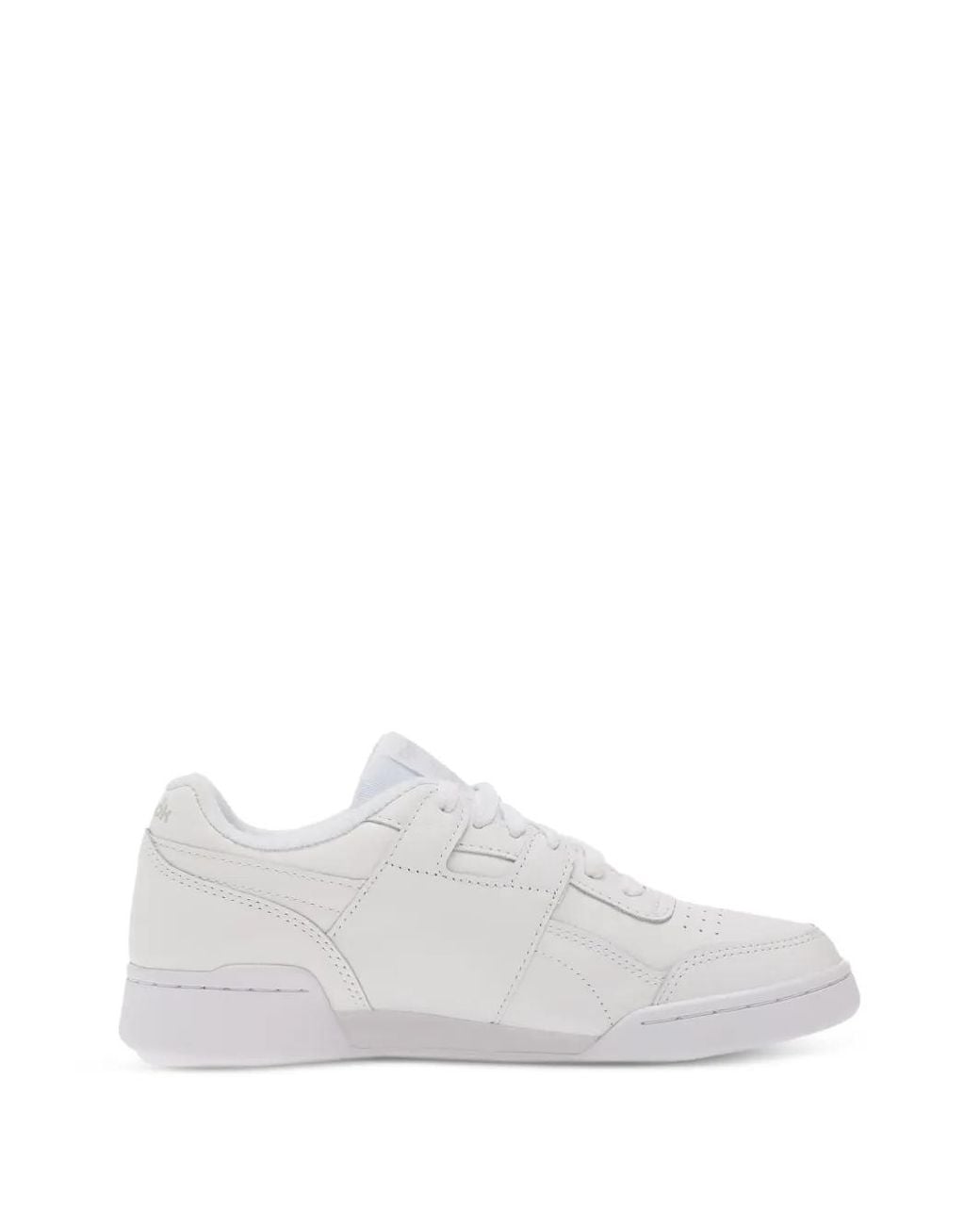 Reebok White Workout Plus Sneakers