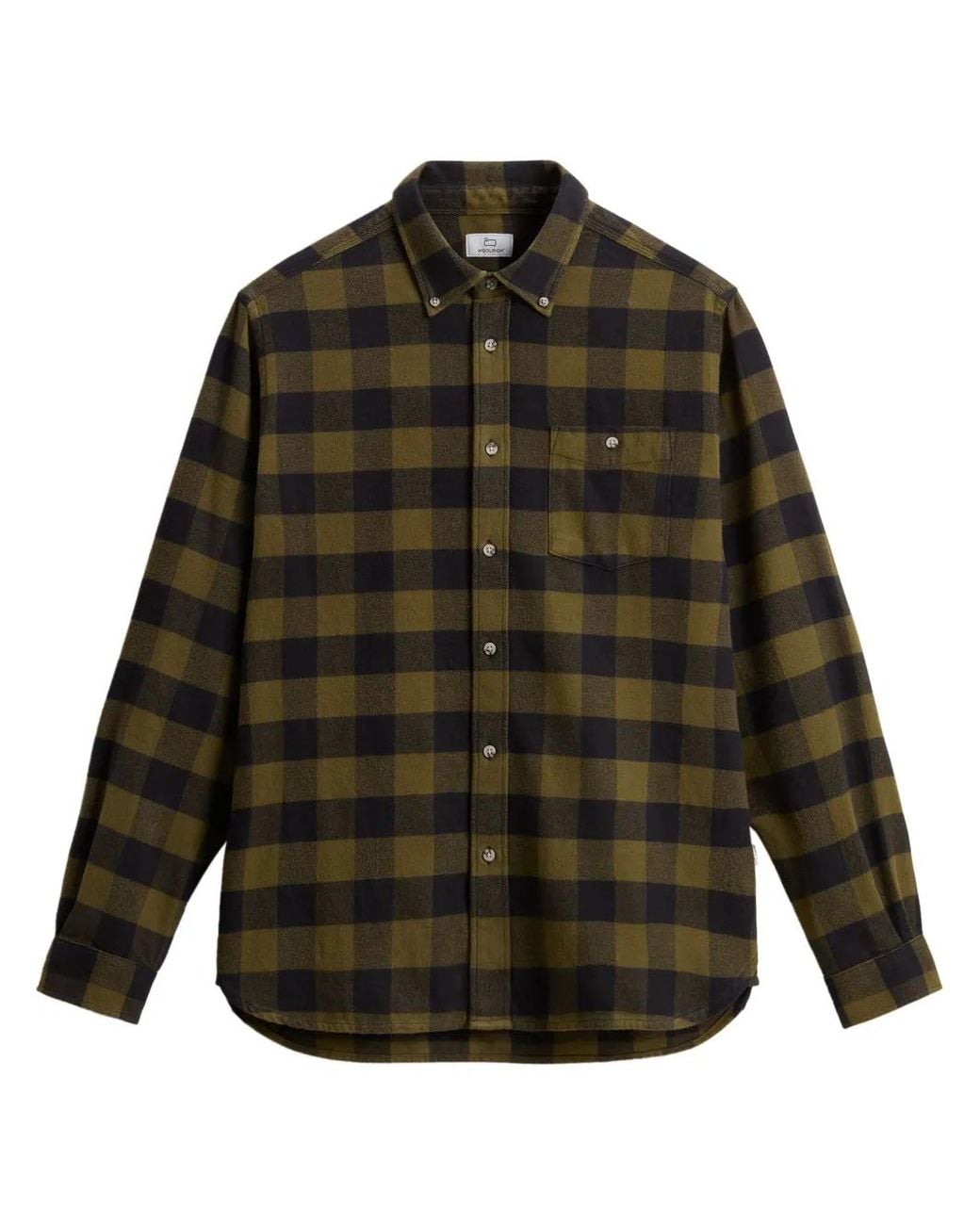 Woolrich Gray Flannel Shirt for men