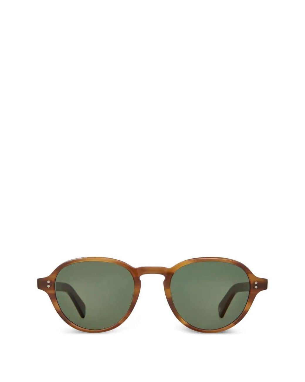 Garrett Leight Green Casillas Round-Frame Sunglasses