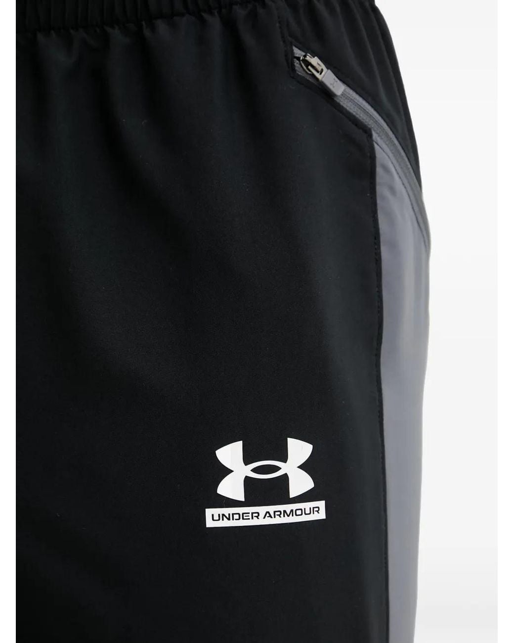 Under Armour Black Pantalon De Jogging À Logo Imprimé Et Empiècements Tech Sport for men