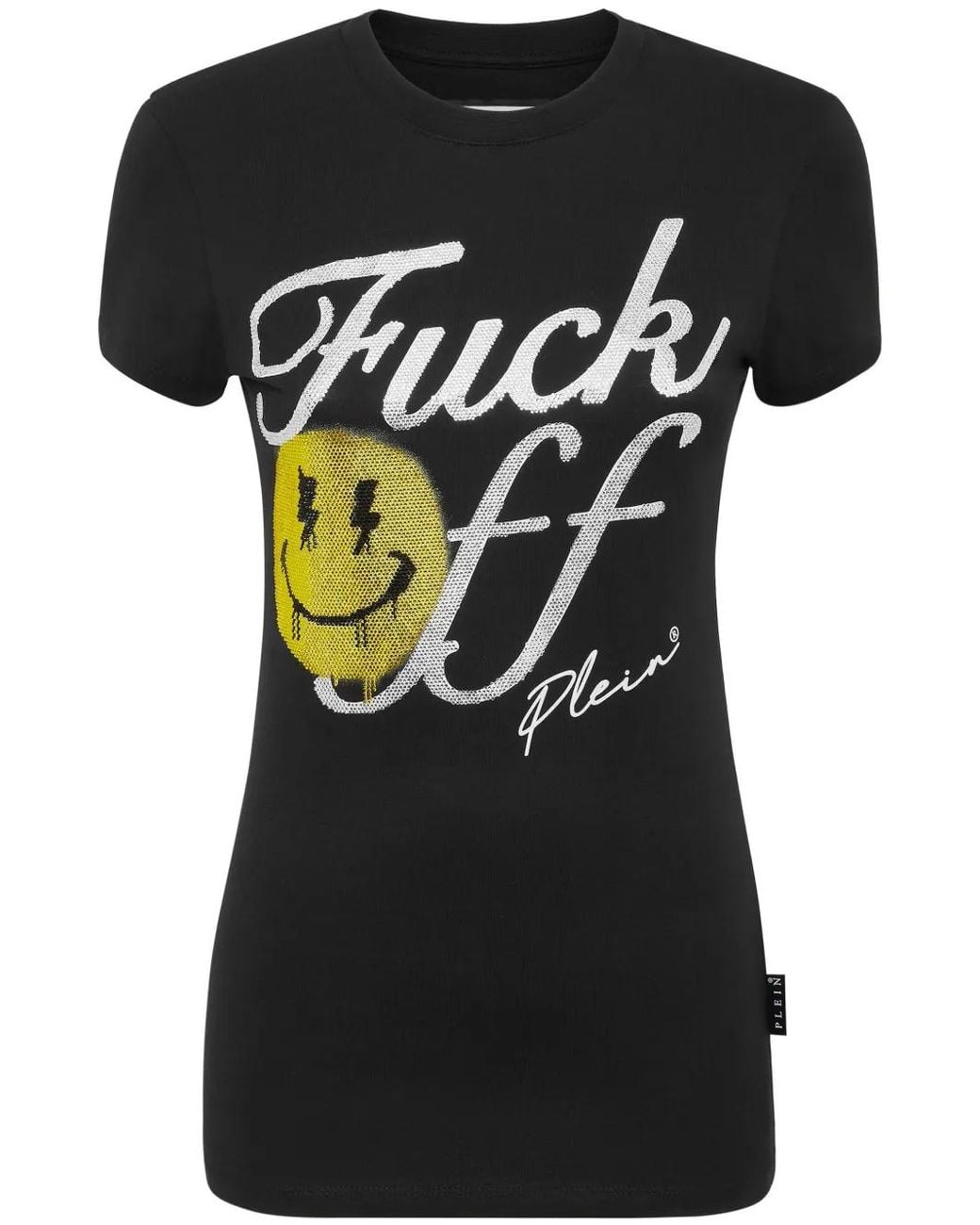 Philipp Plein Black Pure Crystal-Embellished T-Shirt