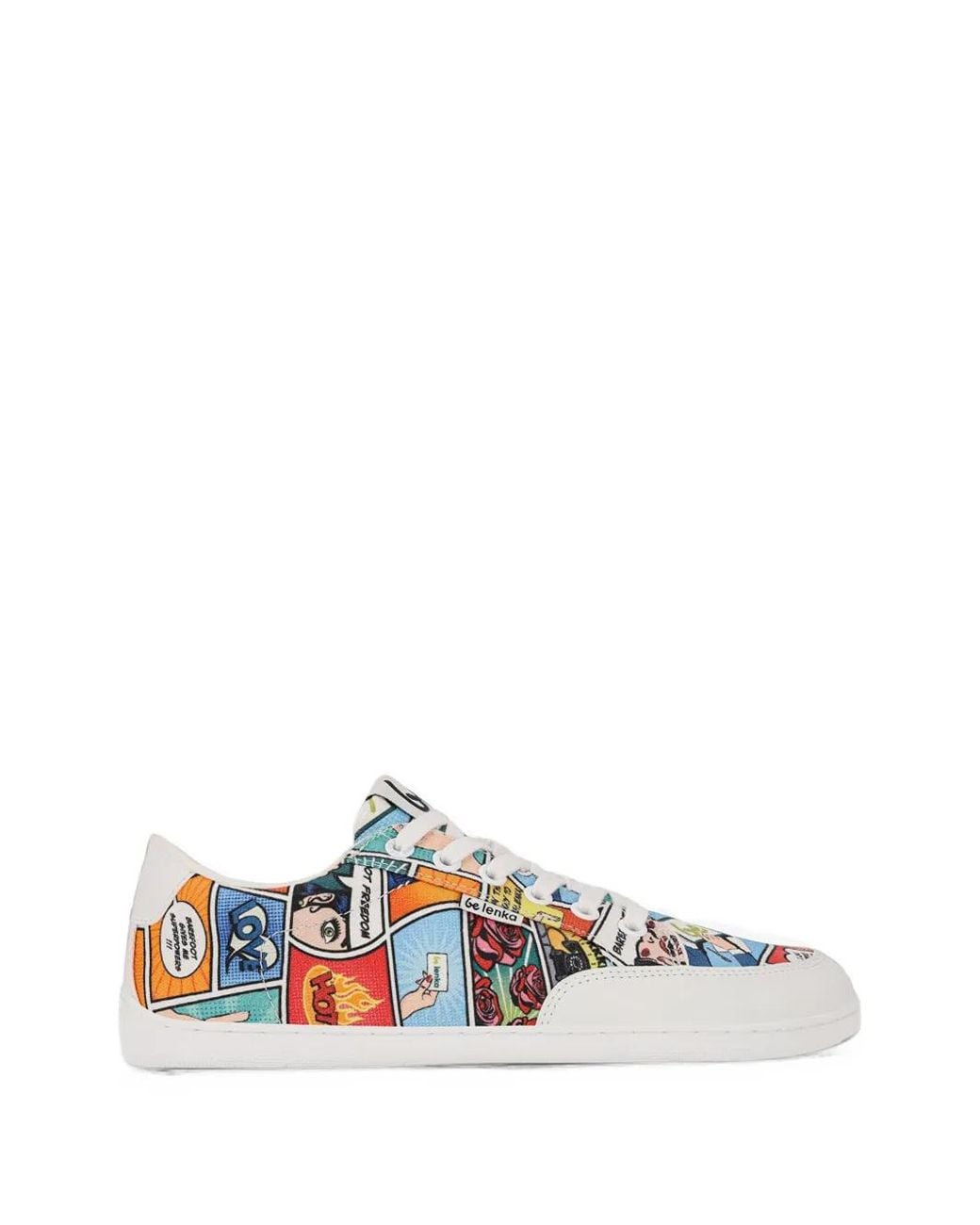 Be Lenka White Baskets Rebound À Imprimé Graphique