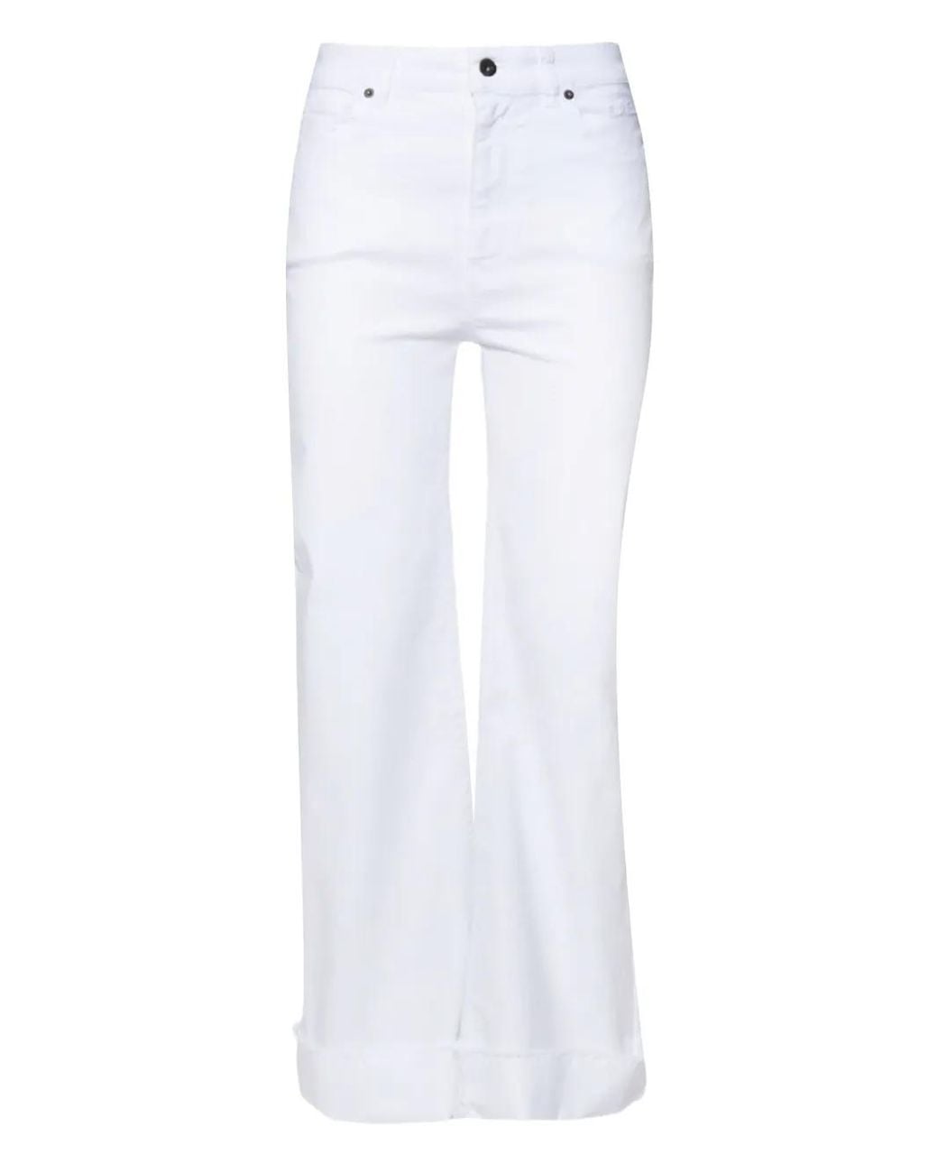 SOLOTRE White Flared Jeans
