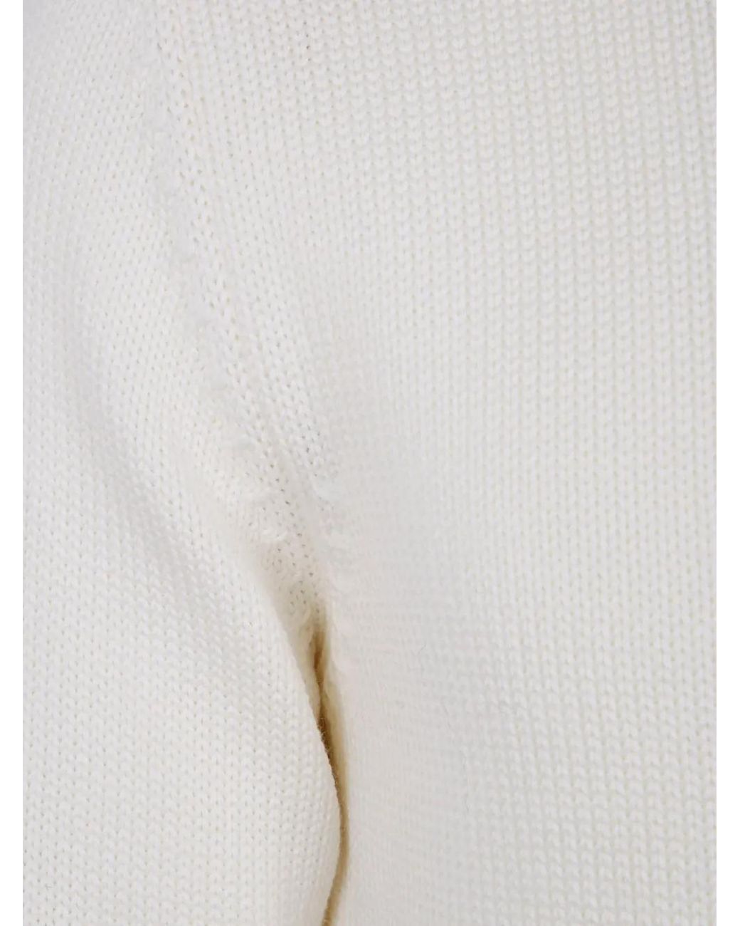 Nuur White Crew-Neck Sweater for men