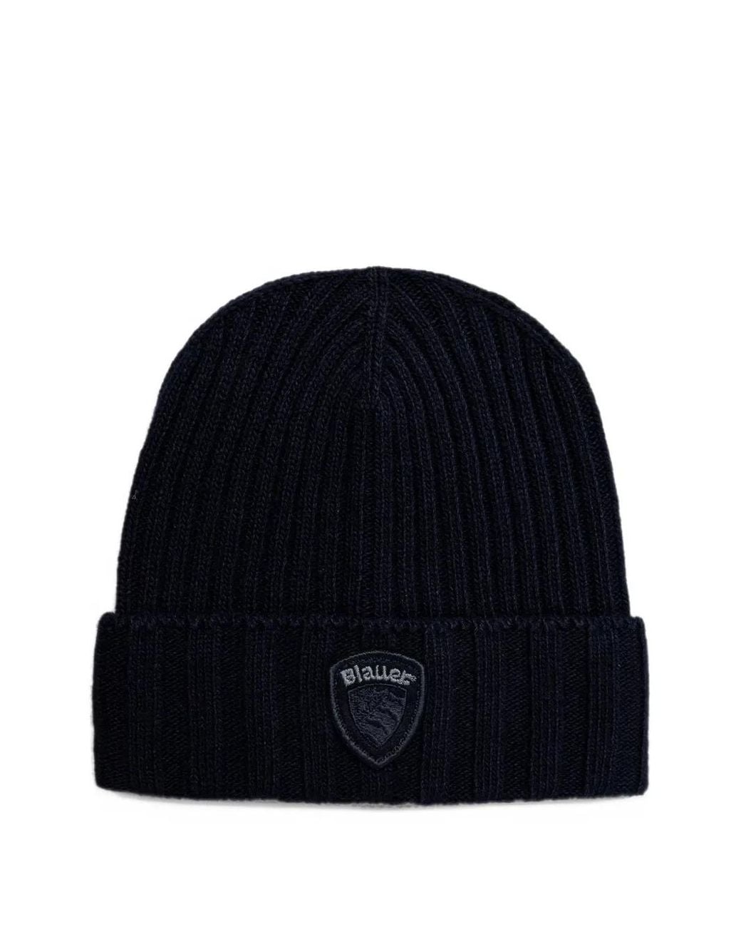 Blauer Kenwood Logo-Patch Ribbed-Knit Beanie Hat in Blue for Men | Lyst UK