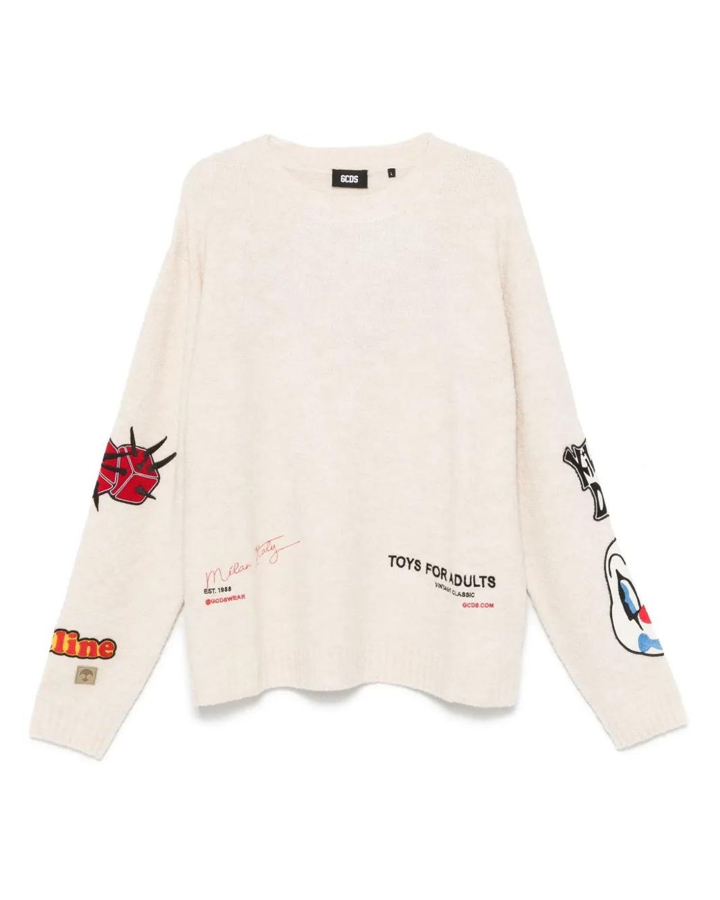 Pull En Tweed À Détail De Patch Gcds pour homme en coloris Natural