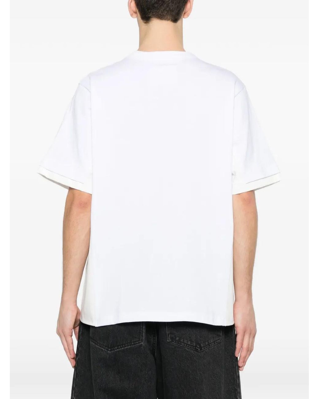 Sacai White Pocket-Detail T-Shirt for men