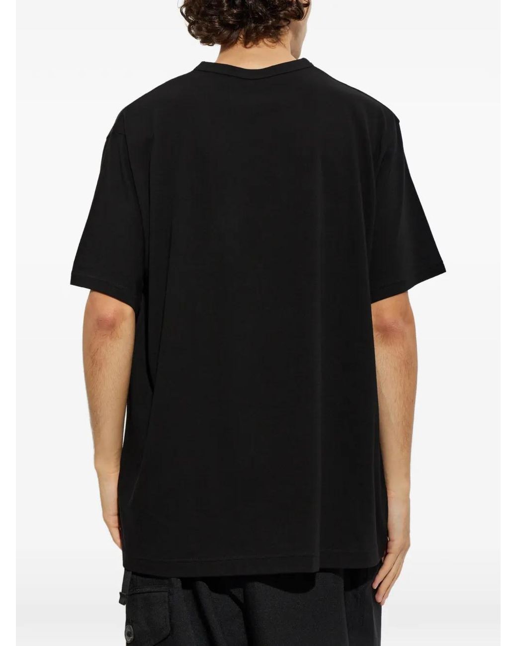 Yohji Yamamoto Black Crew-Neck T-Shirt for men