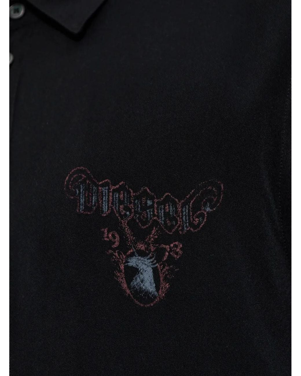 DIESEL Blue S-Holger Logo Buttoned Shirt for men
