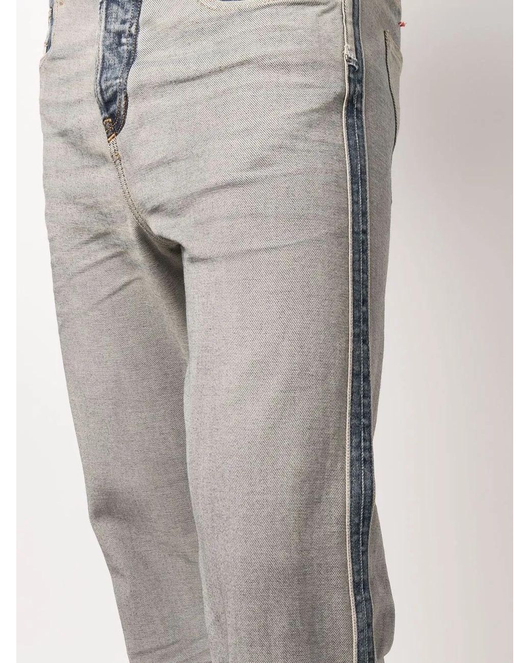DIESEL Gray D-Viker Straight-Leg Jeans for men