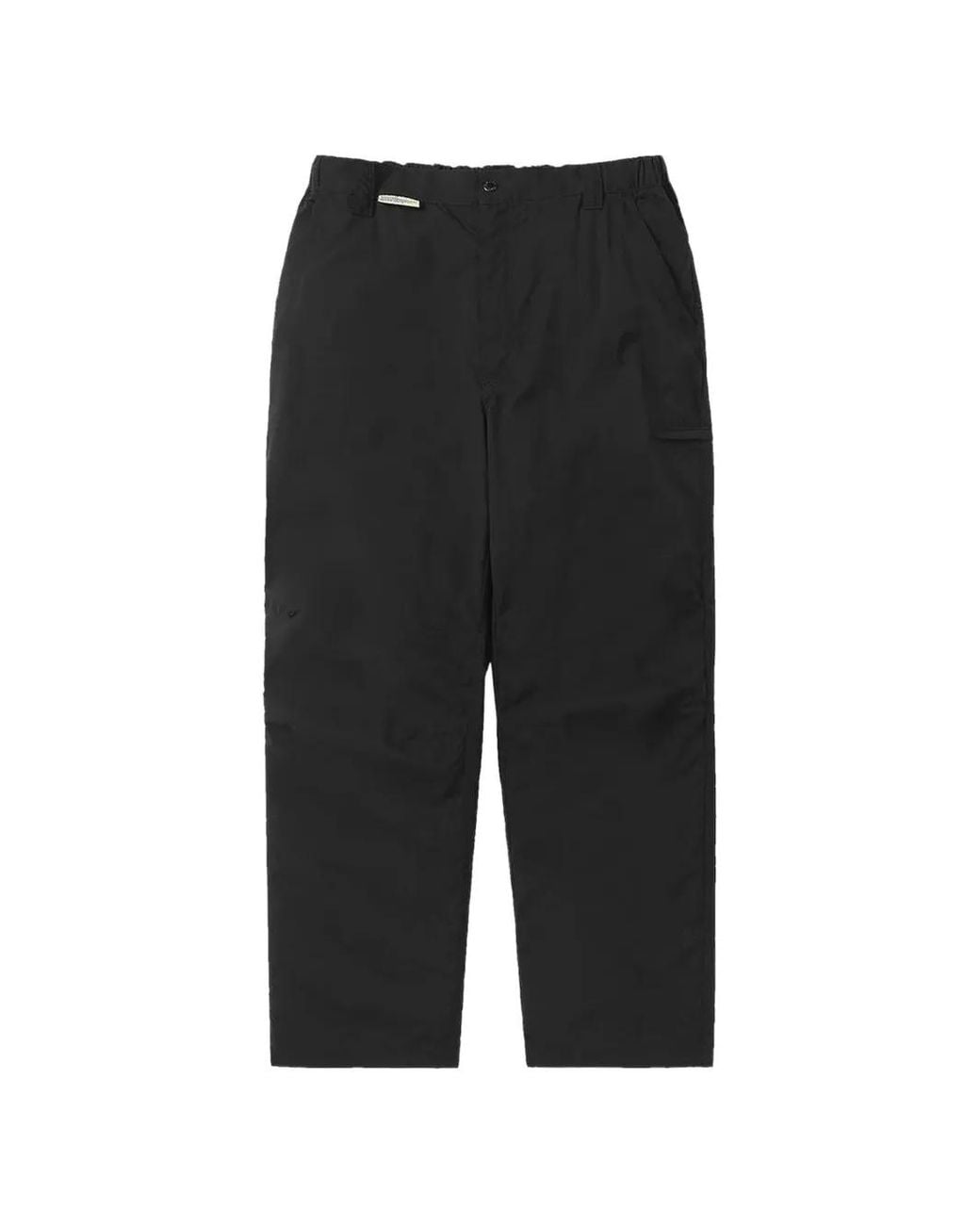 Thisisneverthat Black Ripstop Logo-Patch Trousers for men