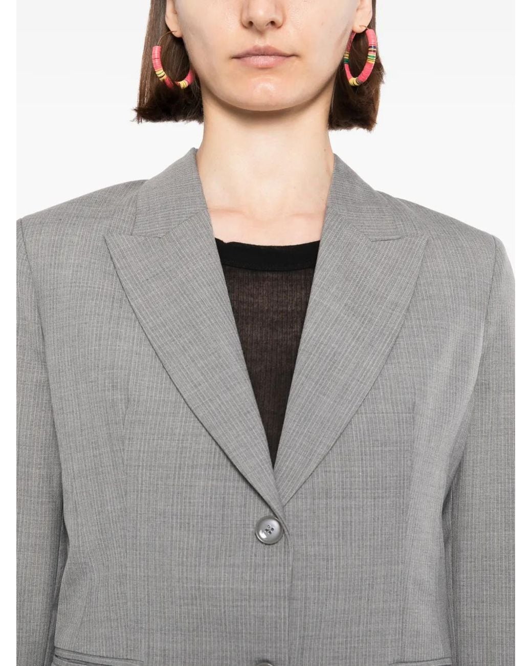 Blazer Con Botones BLAKLACE de color Gray