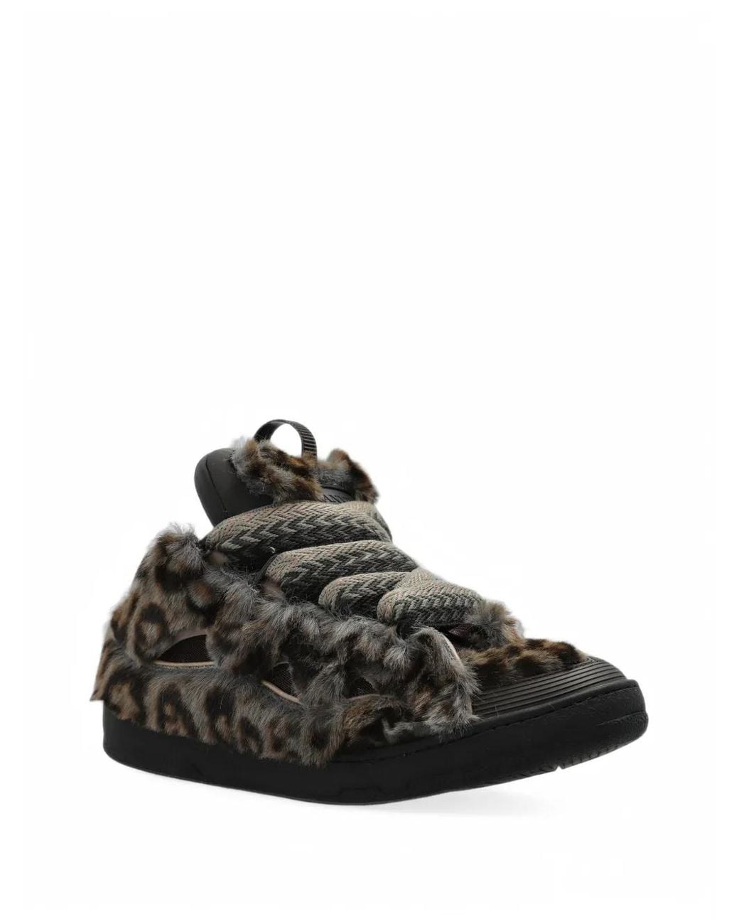 Lanvin Black Curb Sneakers