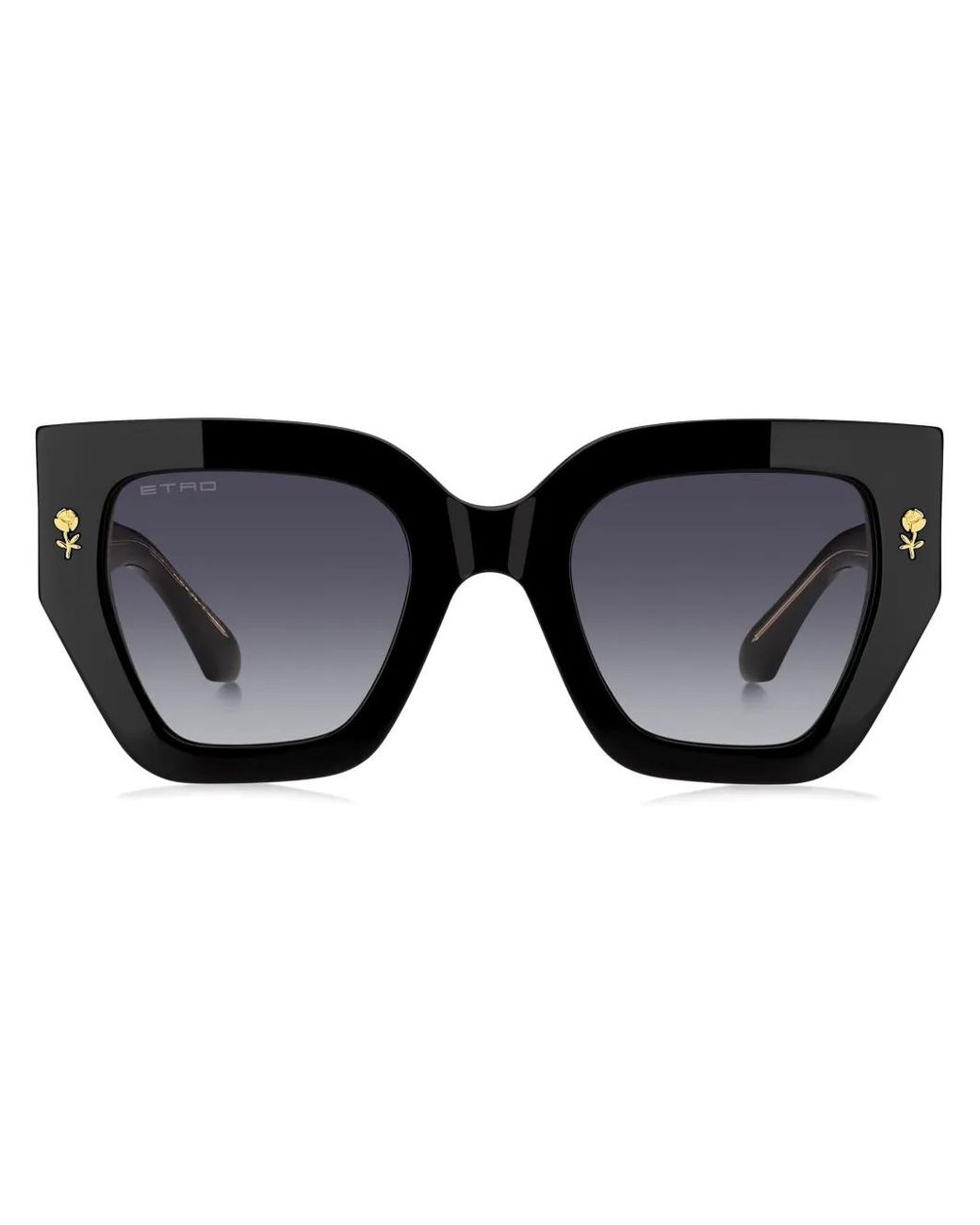 Etro Black Mania Oversized-Frame Sunglasses