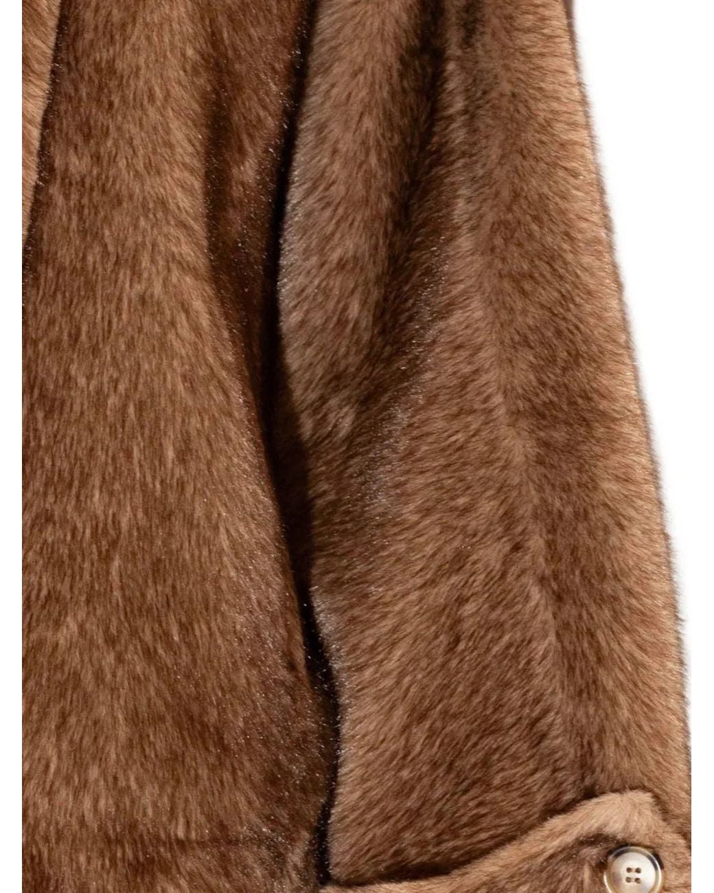 S.W.O.R.D Brown Faux-Fur Button-Up Jacket
