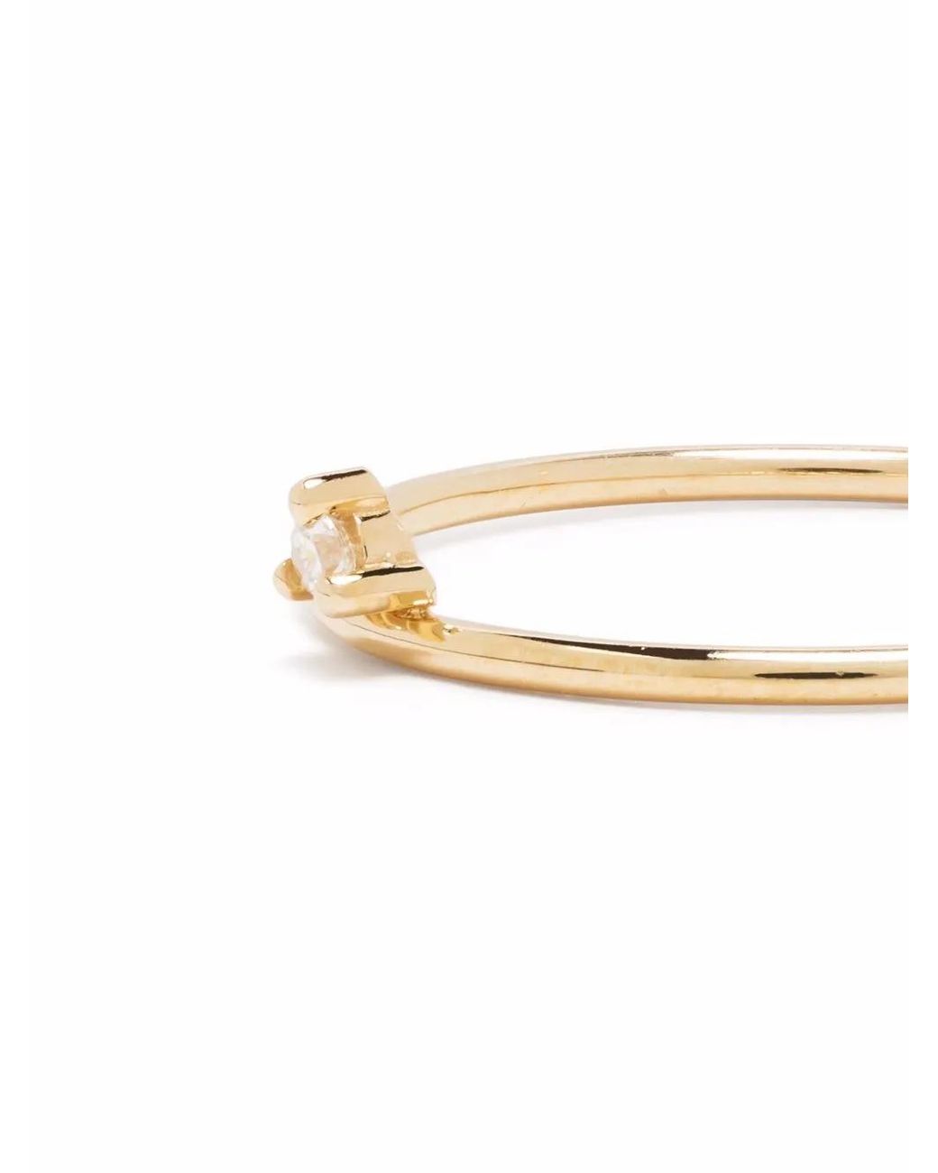 Mizuki White 14Kt Single Diamond Ring