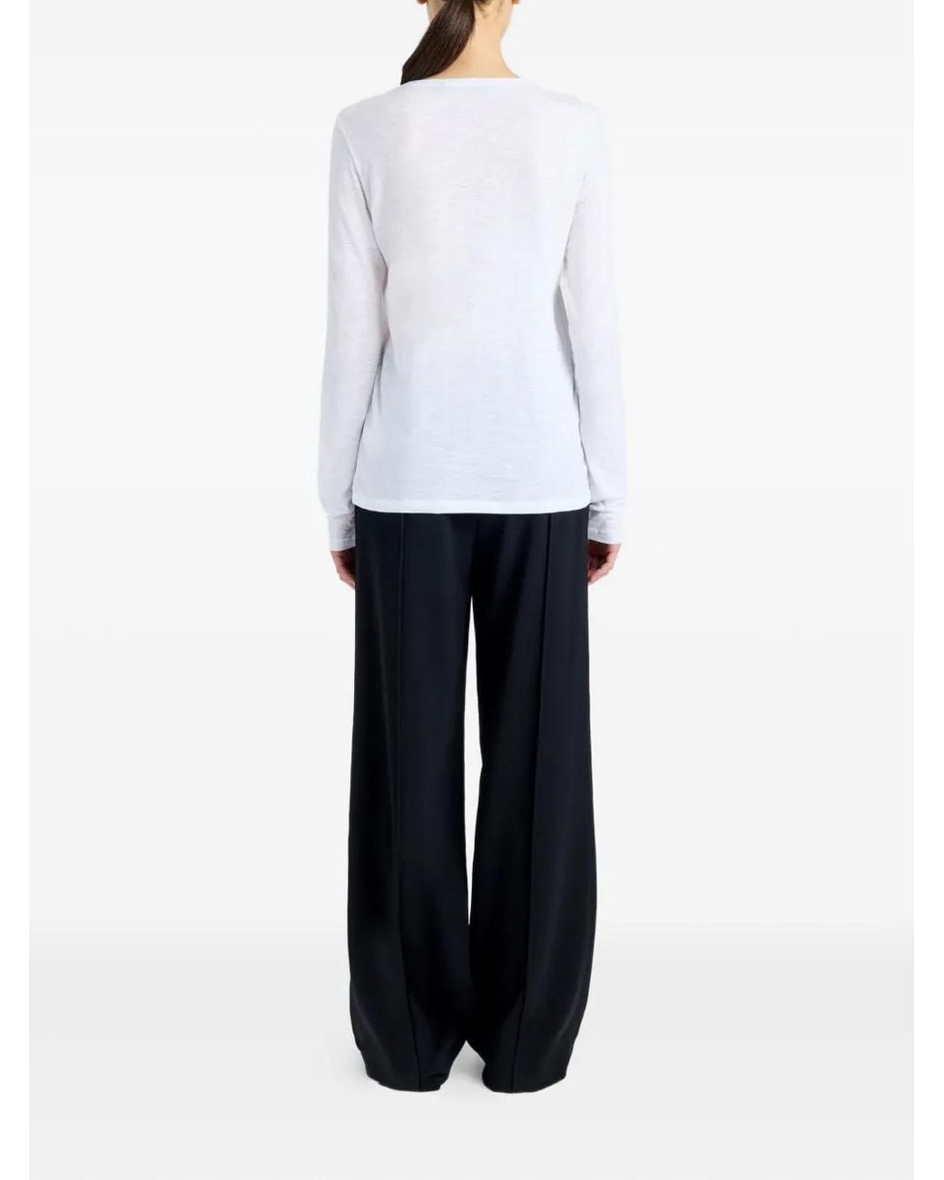 Proenza Schouler White Langarmshirt Aus Jersey