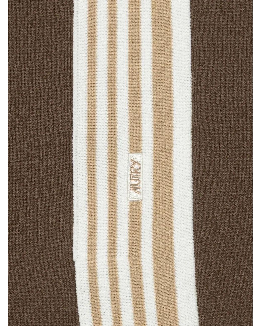 Autry Natural Side-Stripe Logo-Embroidered Trousers