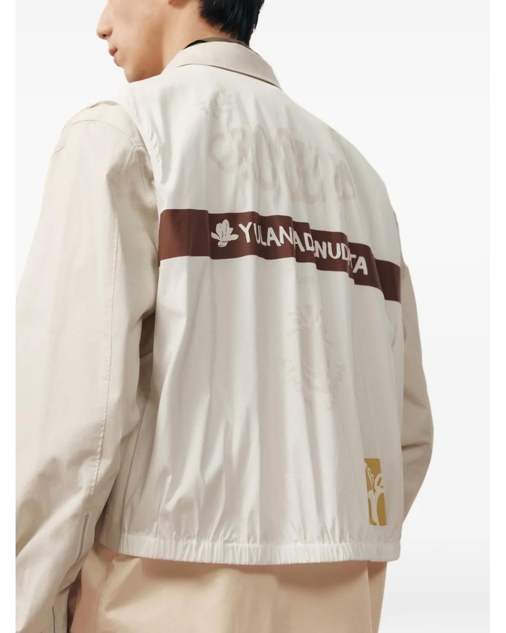 CROQUIS White Logo-Print Jacket for men