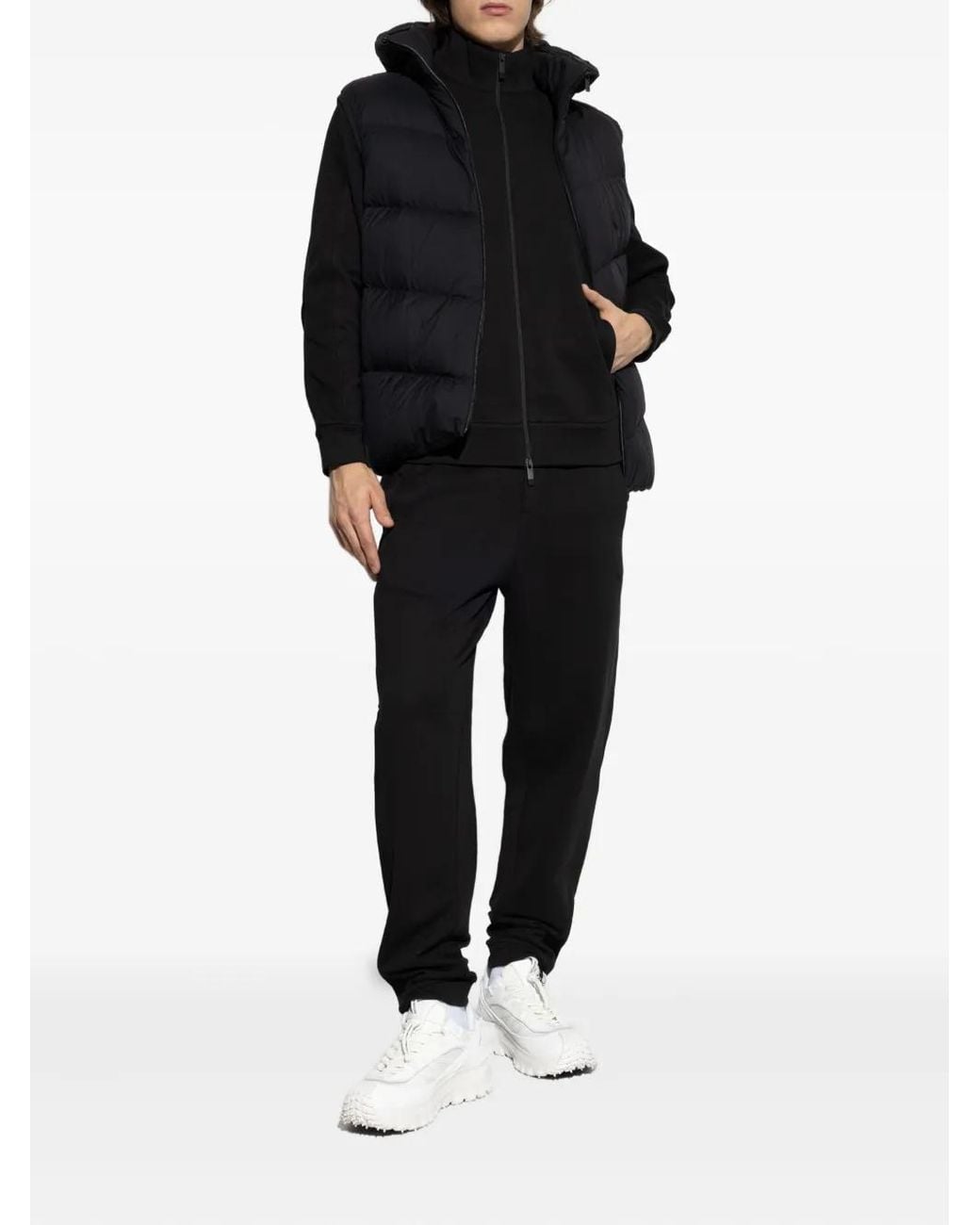 Moncler Black Coats for men
