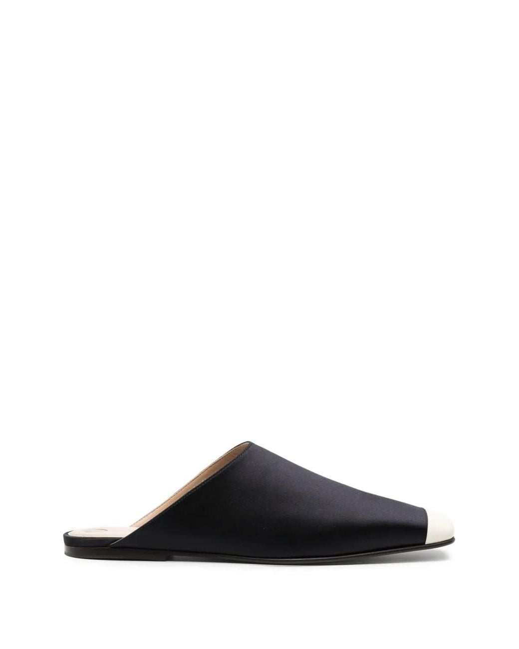 Loro Piana Black Alba Flat Mules
