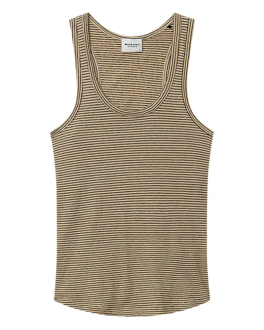 Isabel Marant Natural T-Shirt Thea À Rayures
