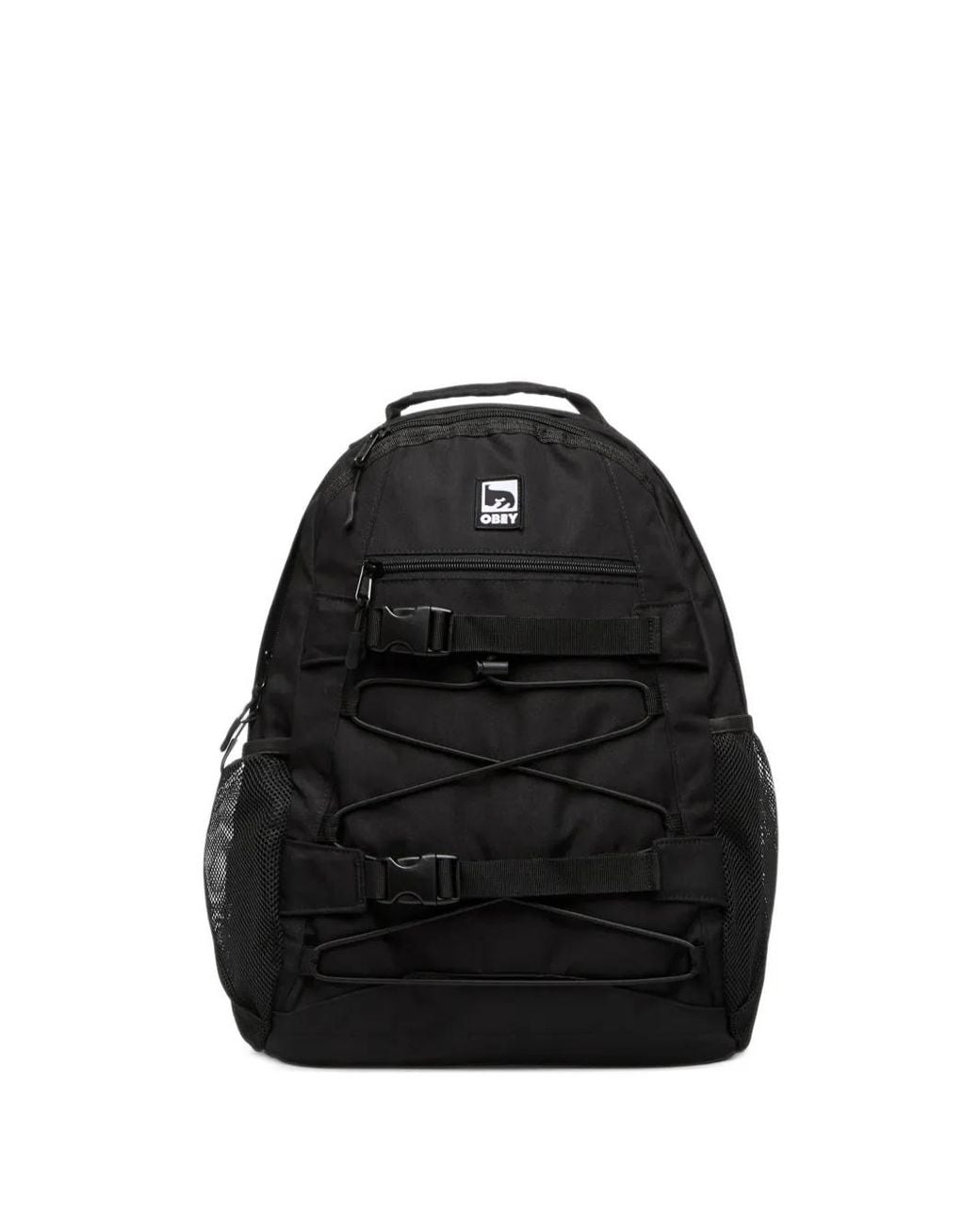 Obey Black Commuter Buckle-Strap Backpack
