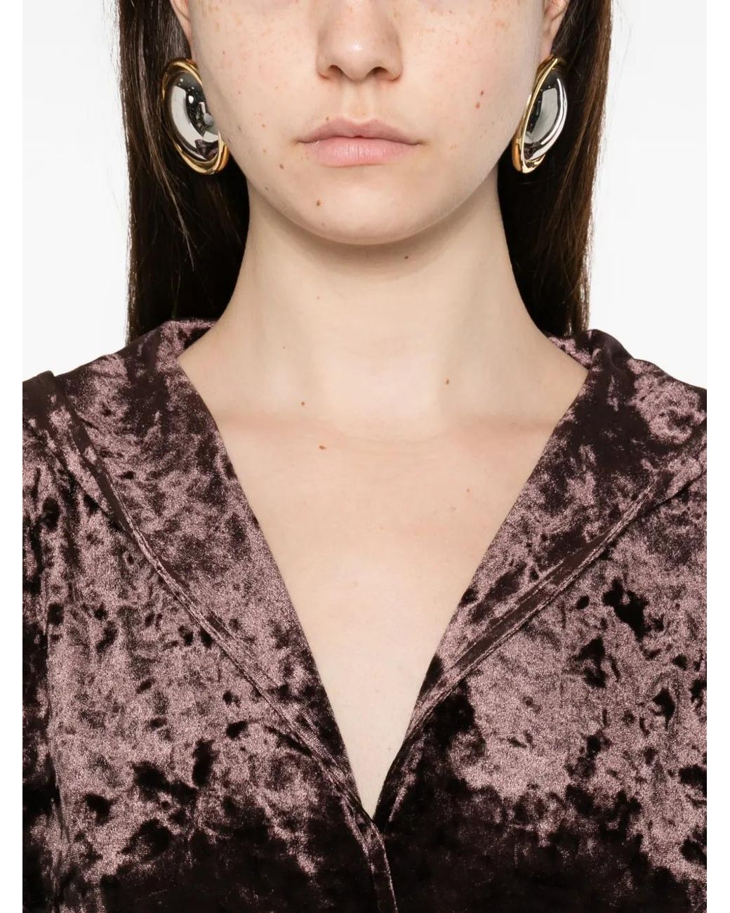 Ba&sh Black V-Neck Bodysuit