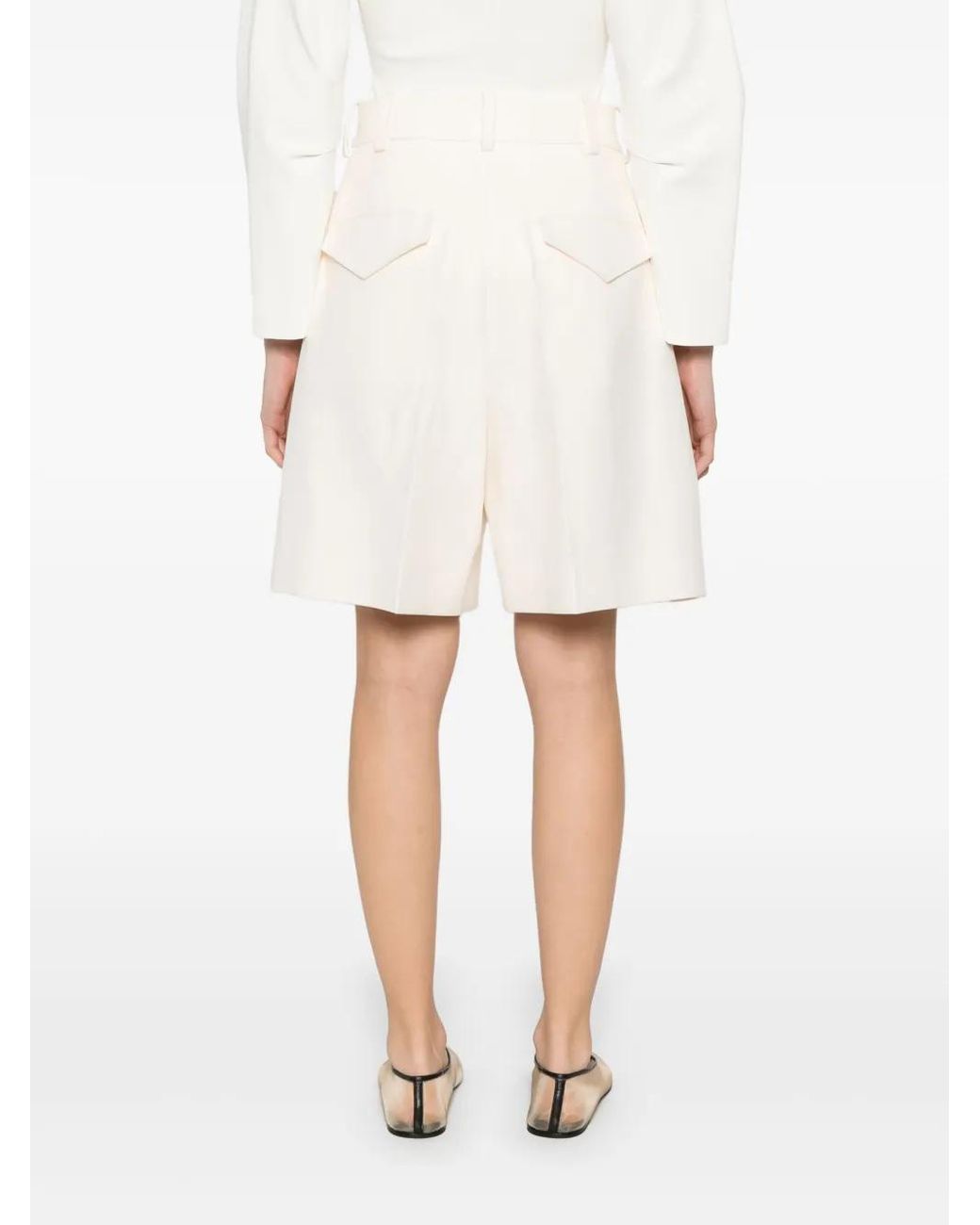 Jil Sander Formele Shorts in het White