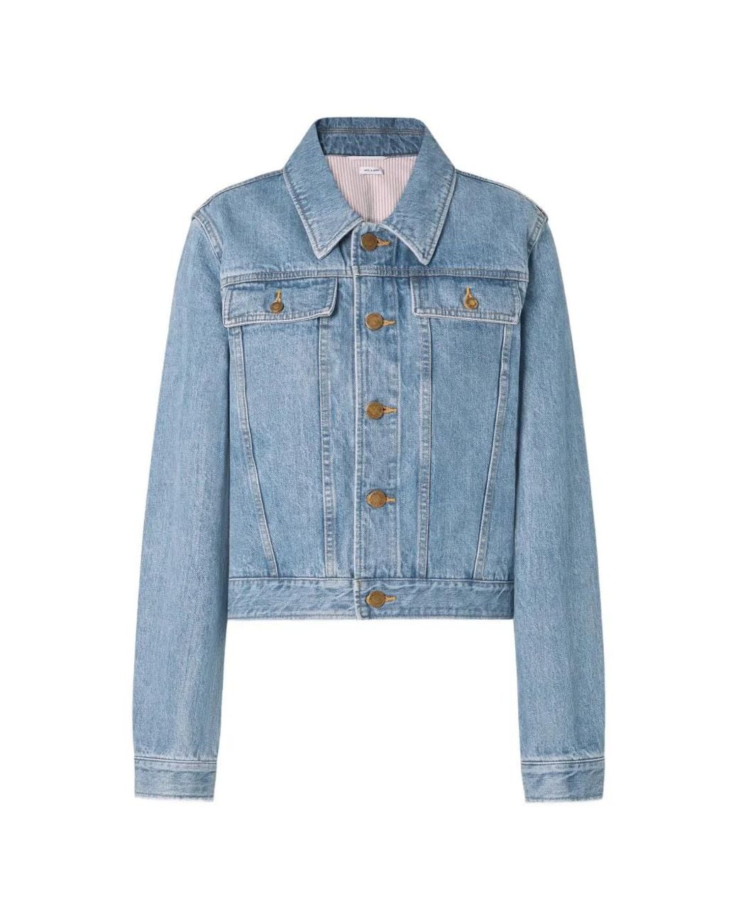 Thom Browne Blue Shrunken Selvedge Denim Jacket